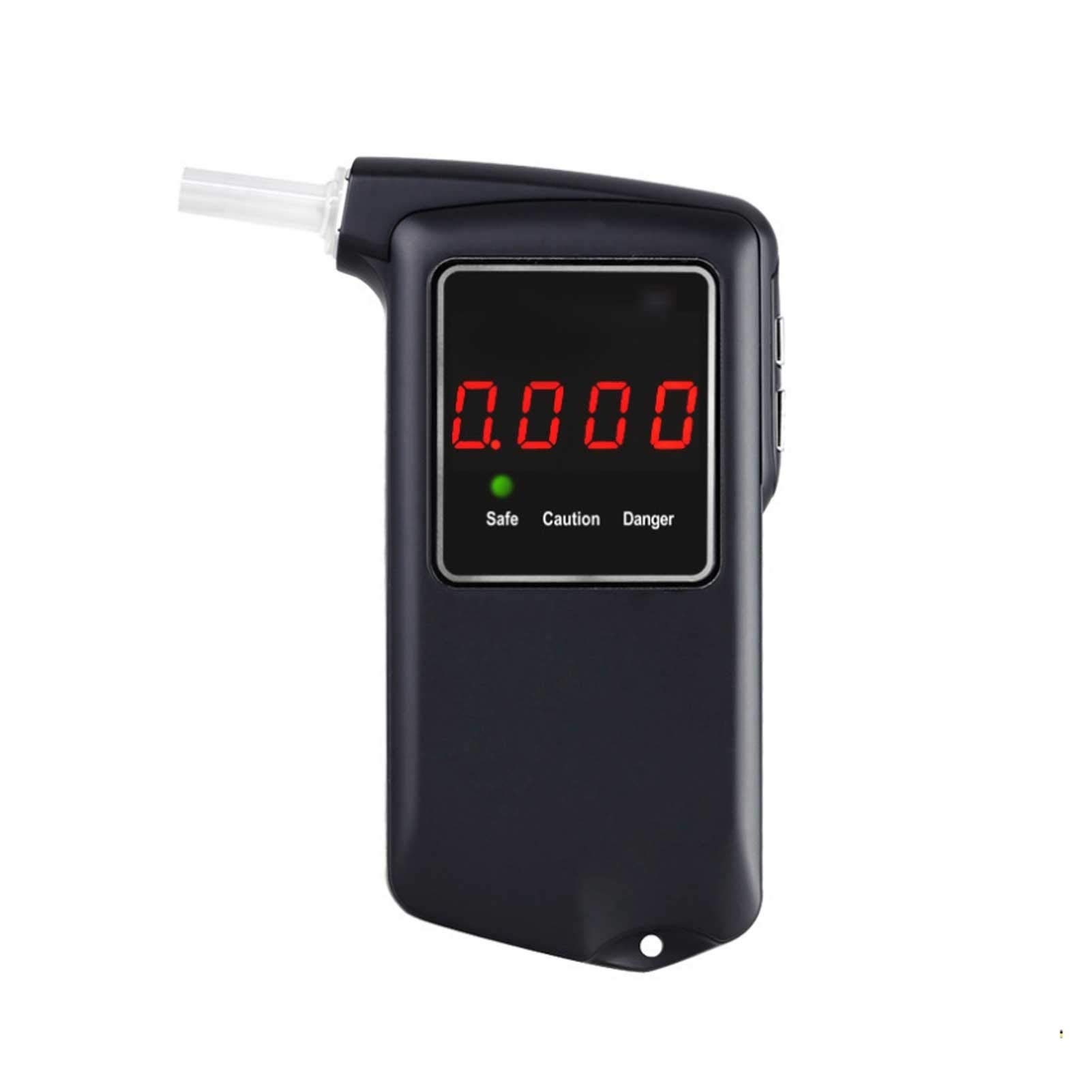 Professional Digital Breathalyzer Alcohol Tester with LCD Display & 10 Mouthpieces - Accurate BAC Detector for Personal, Workplace, and Road Safety | Perfect for Drivers, Parents, and Party Safety Checks