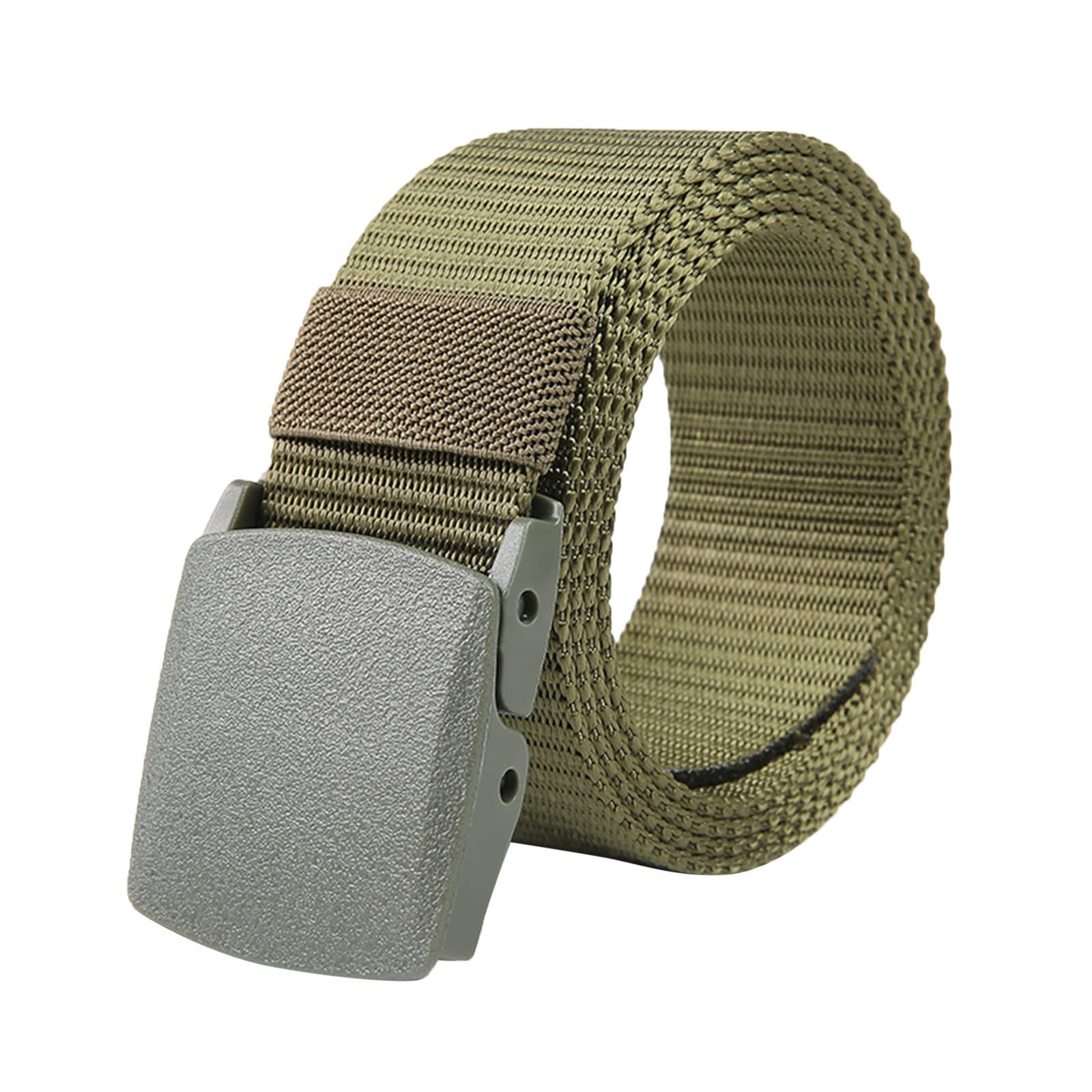 Men's Military Canvas Quick Release Buckle Belt - Adjustable Outdoor Training Belt for Hiking, Camping & Tactical Use - Durable Unisex Waist Strap for Men & Women