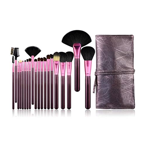 Professional 20-Piece Makeup Brush Set for Face & Powder - with PU Bag (Color A) - Perfect for Home & Salon Use