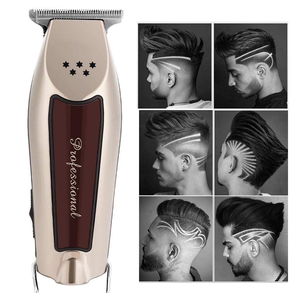 Professional Men's Electric Hair Clipper & Trimmer Set - Rechargeable Cordless Hair Cutting Machine with Adjustable Blades for Home Barbering & DIY Hairstyling | Perfect for Beard Trimming, Fades & Haircuts at Home
