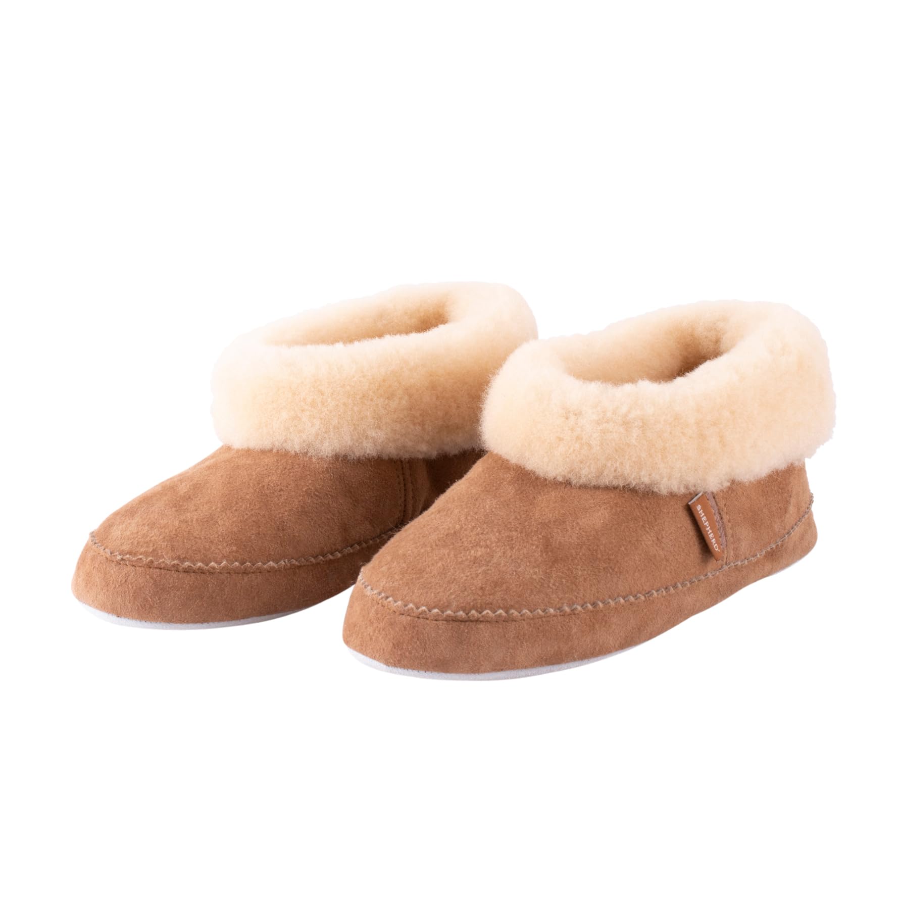 Shepherd of Sweden Emmy Sheepskin Slippers for Women - 100% Genuine Sheepskin - Ultra Soft & Warm Winter House Shoes - Cozy Indoor/Outdoor Slippers for Relaxing at Home, Lounging & Cold Weather Comfort