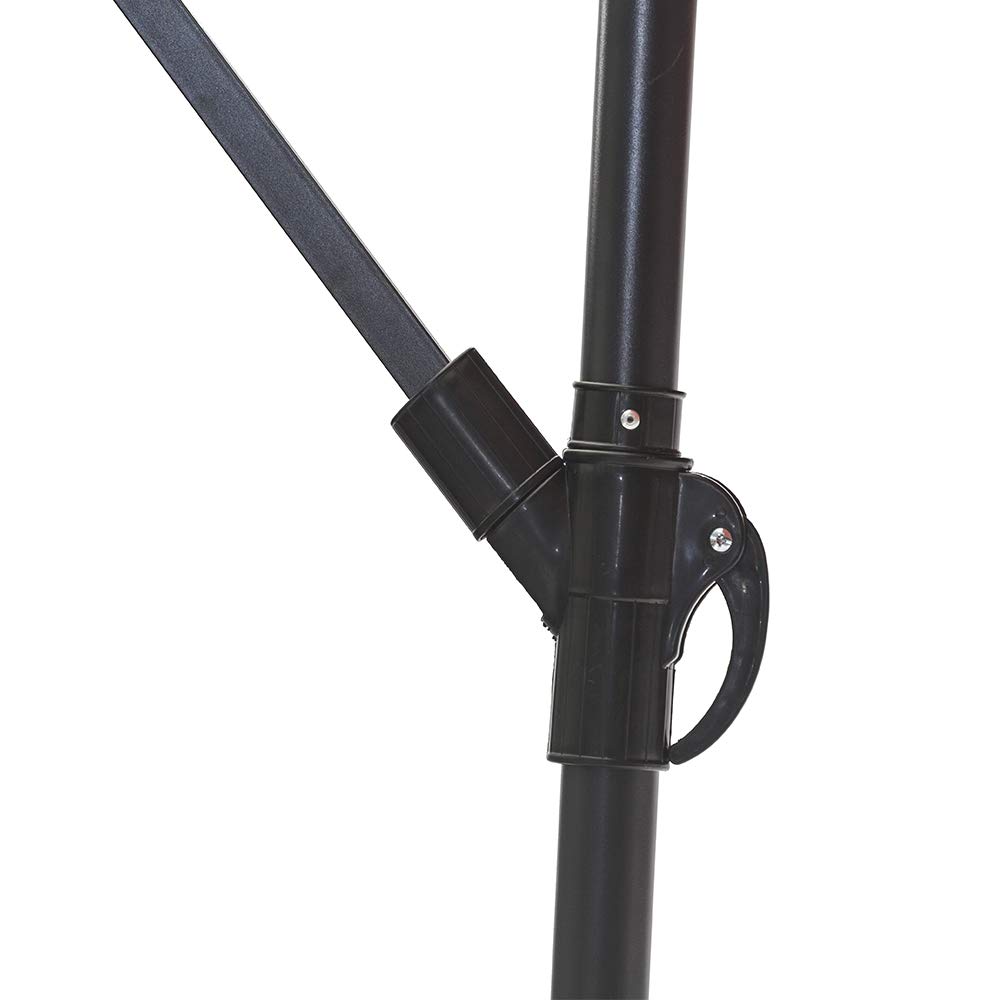 Whiteline Modern Living Aiden Standing Umbrella - Grey Polyester Fabric with Aluminum Pole (Green) | Patio, Garden, Poolside & Outdoor Decor