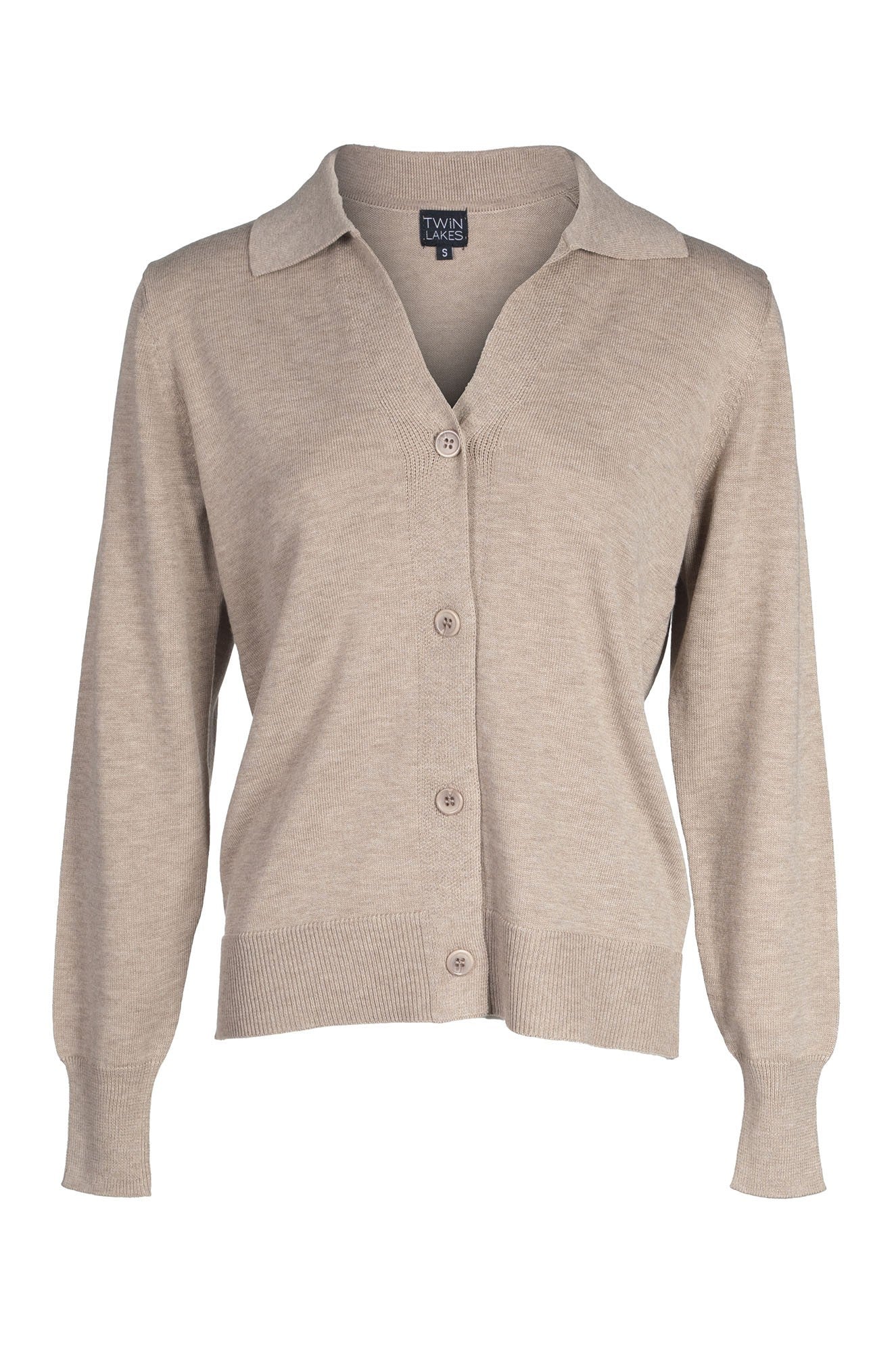 Soft & Cozy Wool Cardigan for Women - Oatmeal Color | Perfect for Fall & Winter Layering, Office Wear & Casual Outfits