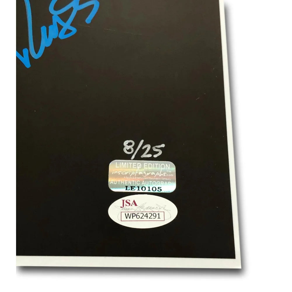 Buffalo Bills Hall of Famers Autographed 16x20 Framed Memorabilia with JSA COA - Limited Edition #D/25 - Perfect for Sports Collectors, Man Cave Decor, and Bills Fan Gifts