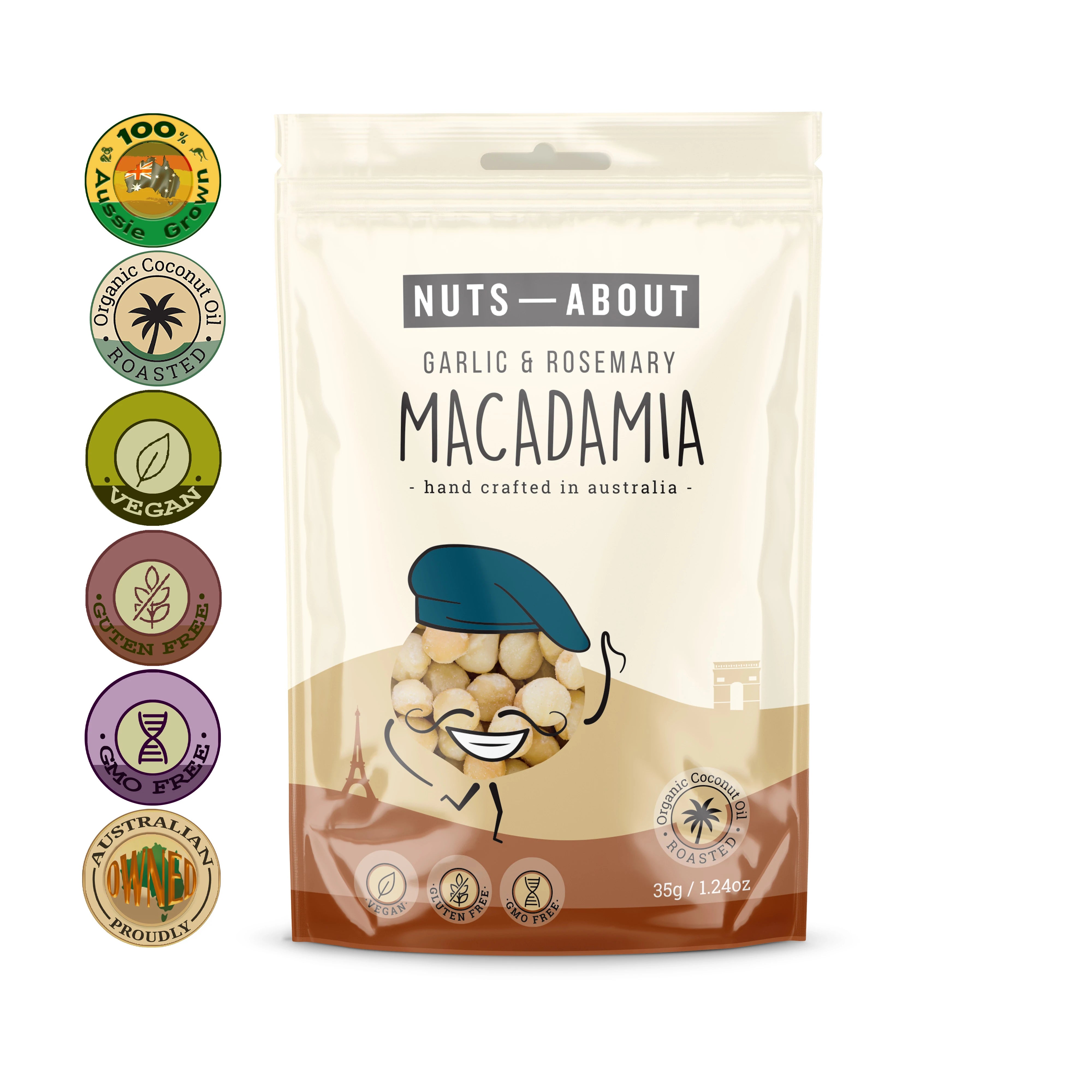 Premium Hand Roasted Mixed Nuts 150g (3x50g Packs) - Healthy Snacks for Office, Gym & Travel - Gluten Free Protein Rich Almonds Cashews Walnuts