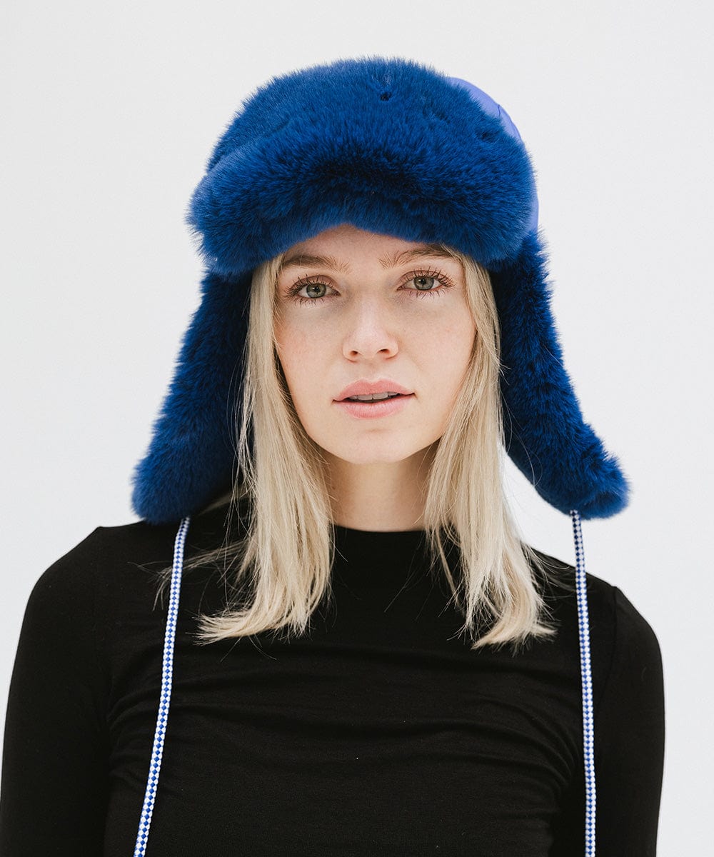 Leda Trapper Hat for Men Women - Warm Winter Fur Hat with Ear Flaps - Cozy Outdoor Hunting Skiing Snowboarding Hat - Perfect for Cold Weather Adventures