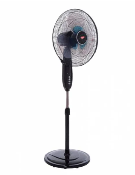 EuropAce ESF 4160W 16-Inch High Velocity Dual Blade Standing Fan with Remote Control - Perfect for Home, Office, and Outdoor Cooling