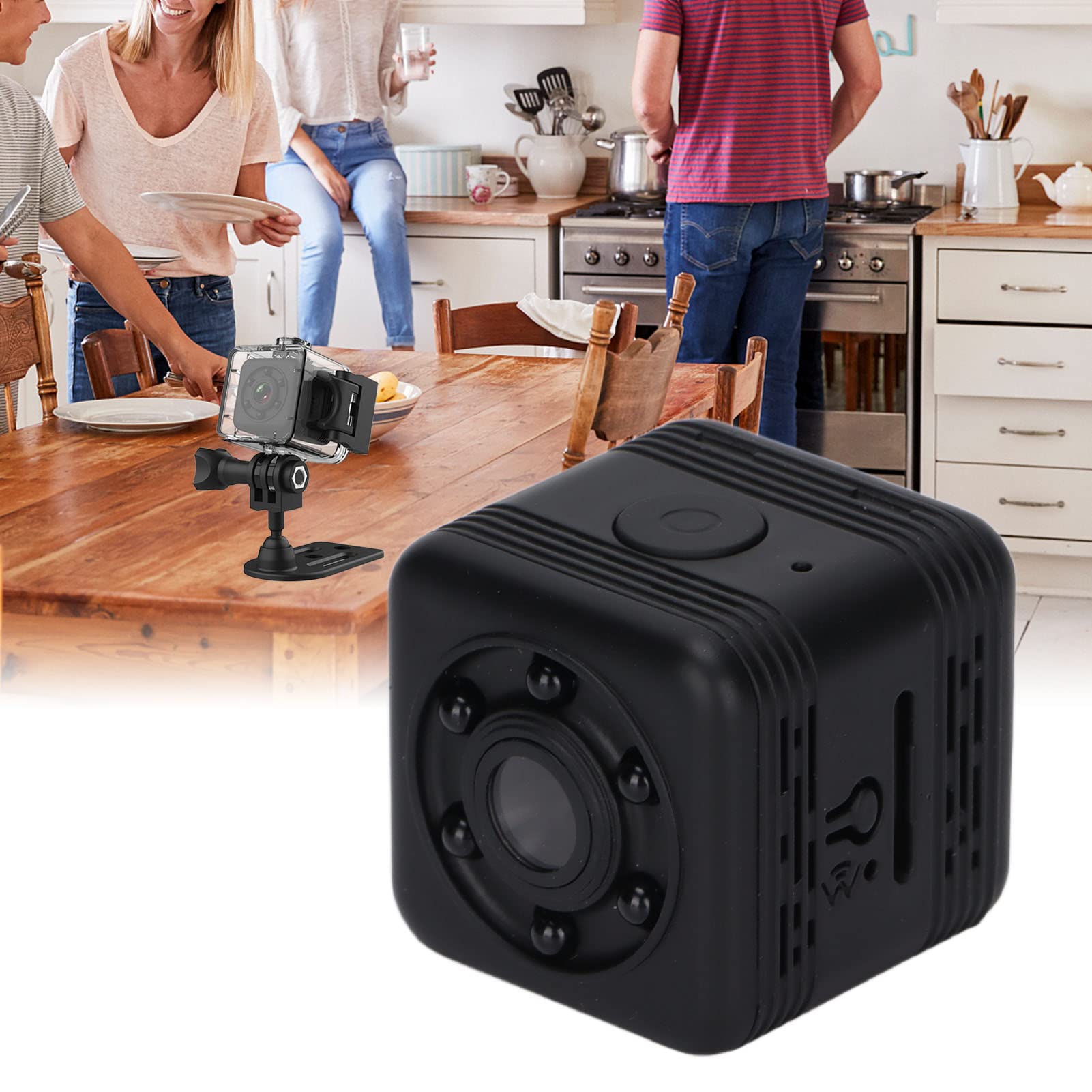 Mini Action Camera 4K Ultra HD Waterproof WiFi Sports Camcorder with Night Vision & Infrared for Vlogging, Outdoor Adventures, Cycling, Surfing, and Extreme Sports