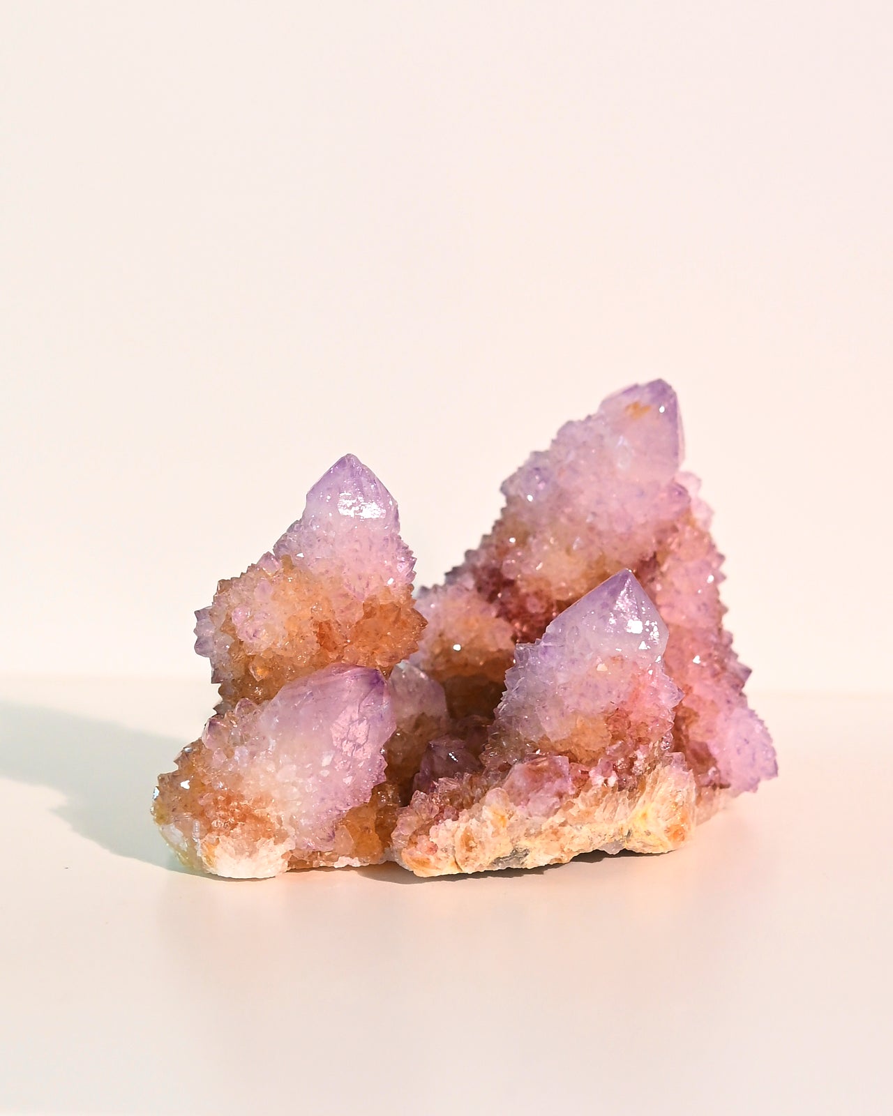 Natural Amethyst Spirit Cactus Quartz Cluster - 4 Inch Healing Crystal for Meditation, Reiki & Home Decor | Perfect for Spiritual Growth & Positive Energy