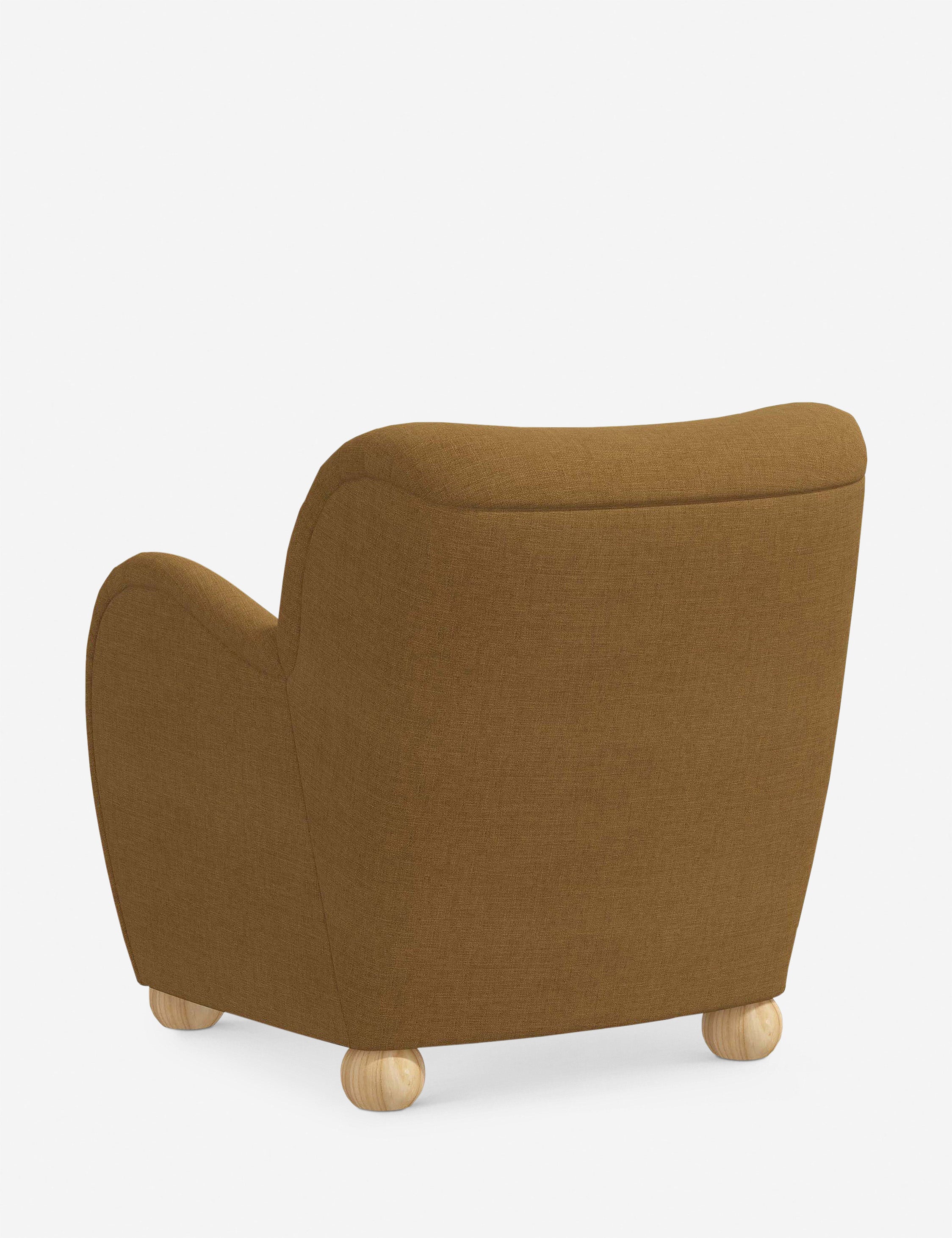 Baird Accent Chair - Modern Upholstered Lounge Chair for Living Room, Bedroom & Office - Comfortable Reading Chair with Sturdy Wooden Legs