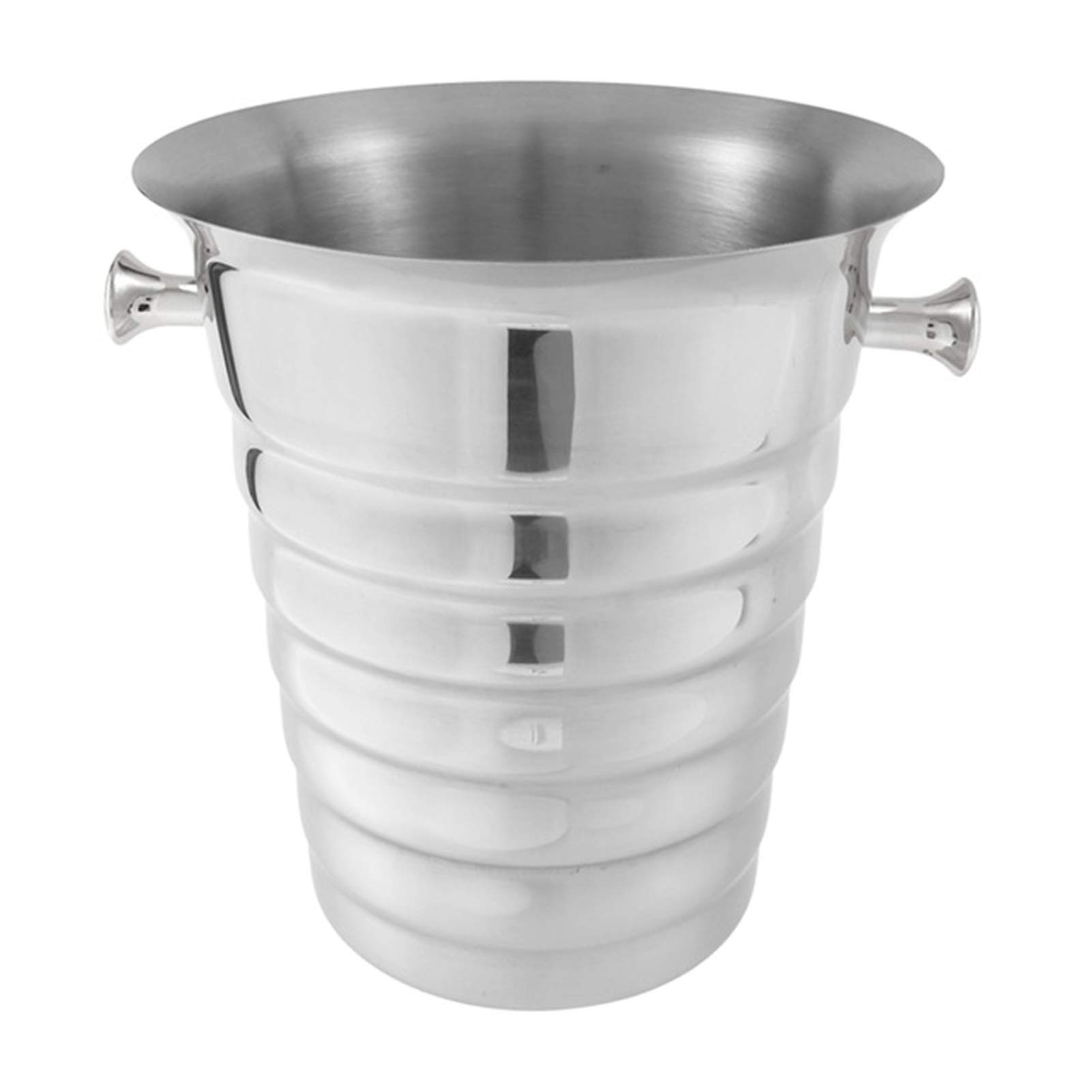 LEIGE 5L Stainless Steel Thickened Threaded Ice Bucket - Premium Bar Supplies for Restaurants, KTV, Parties - Beer, Wine & Champagne Cooler (Color: Black) - Perfect for Weddings, Cocktail Bars & Outdoor Events