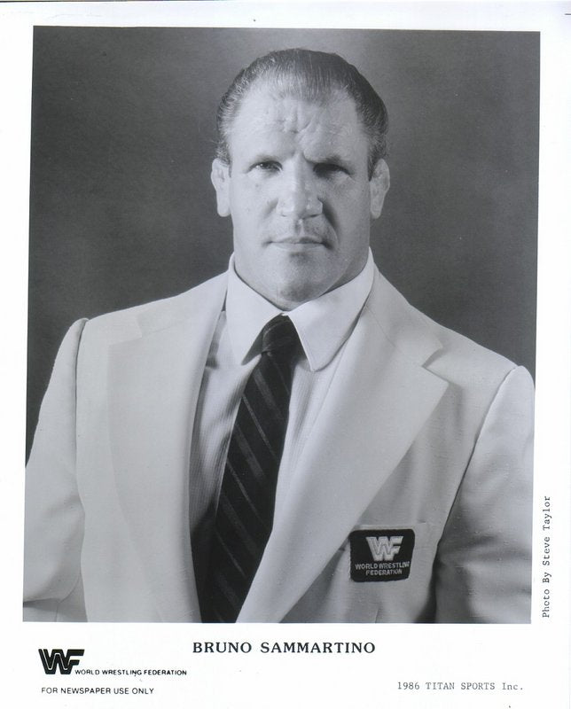 1986 Bruno Sammartino Vintage Wrestling Collectible - Authentic WWE Memorabilia for Fans & Collectors | Perfect for Display, Gifts & Wrestling Memorabilia Collections
