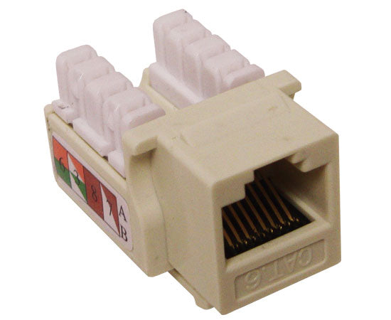 CAT6 RJ45 Punch Down Keystone Jack - Unshielded U Style for Ethernet Network Installation - Perfect for Home, Office & Data Center Wiring