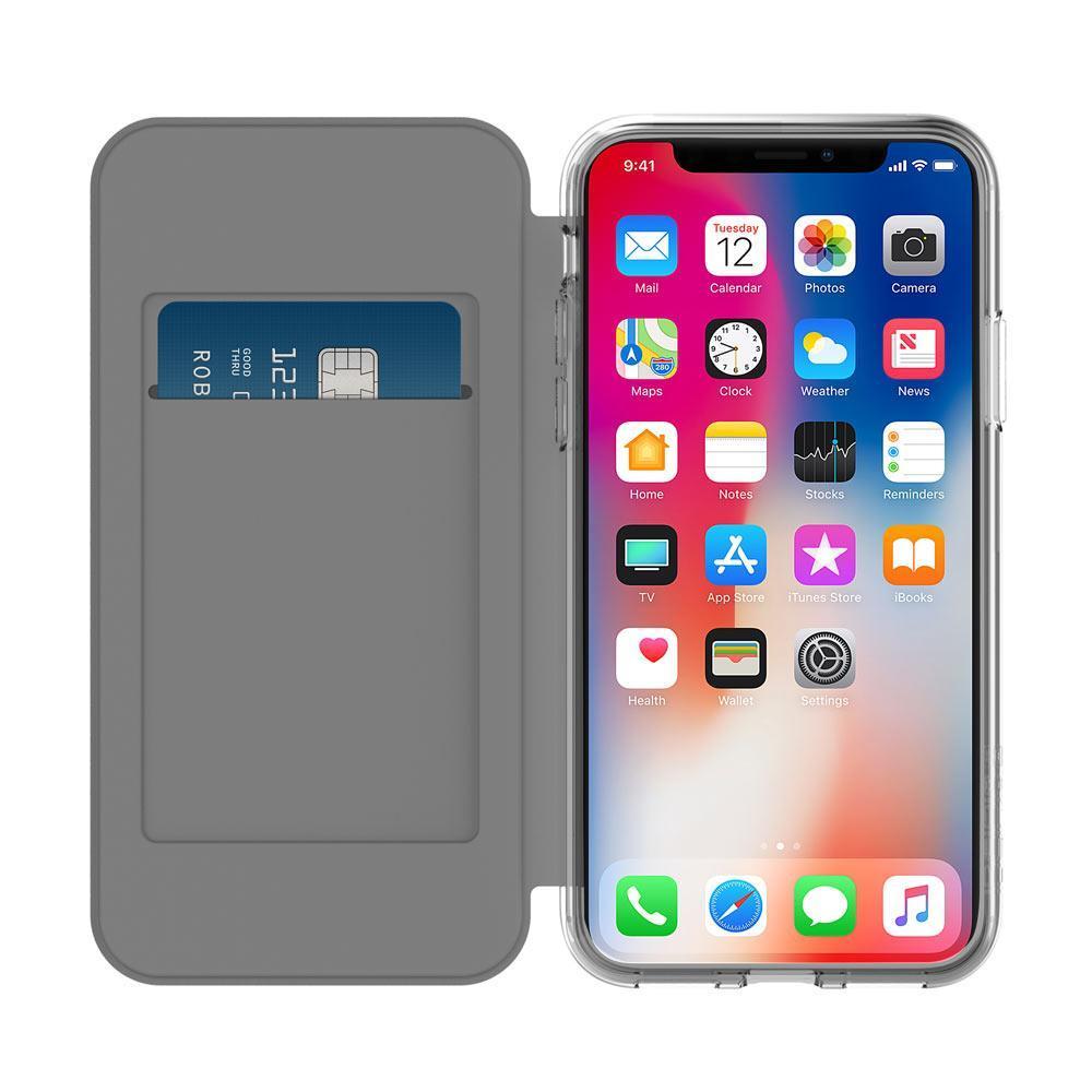 Premium NGP Folio Case for iPhone X/Xs - Slim Protective Cover with Wallet & Stand Feature | Perfect for Work, Travel & Everyday Use