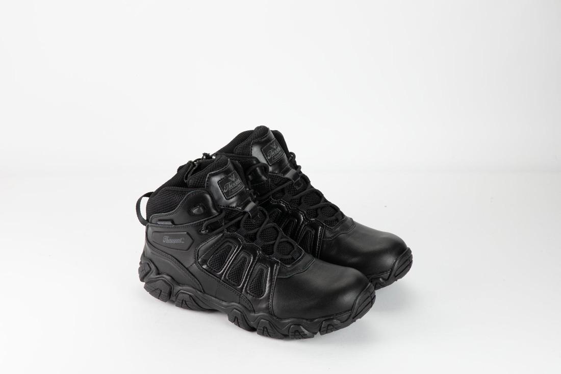 Crosstrex Polishable Composite Toe Zip Boot - BBP Waterproof Black Work Boots for Men - Ideal for Construction, Warehouse & Outdoor Work