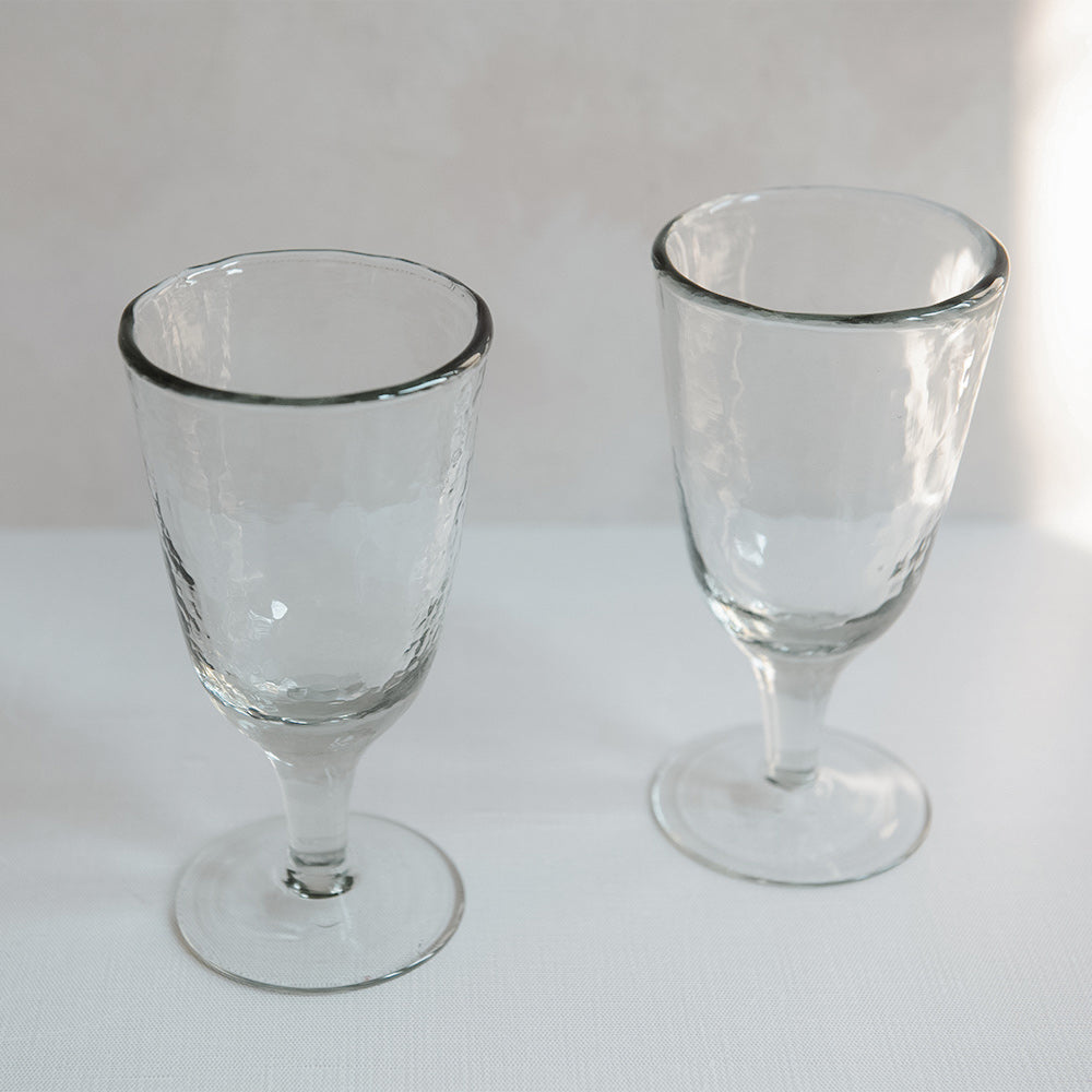 Handcrafted Artisan Wine Glass Set - 6-Piece Elegant Stemware for Red & White Wine - Perfect for Dinner Parties, Weddings & Gifts