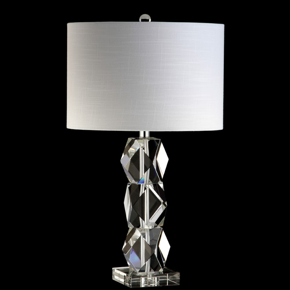 Sofia 26 Crystal LED Table Lamp - Modern Bedside Night Light for Bedroom, Living Room & Office Decor - Dimmable Touch Control with Warm White Light