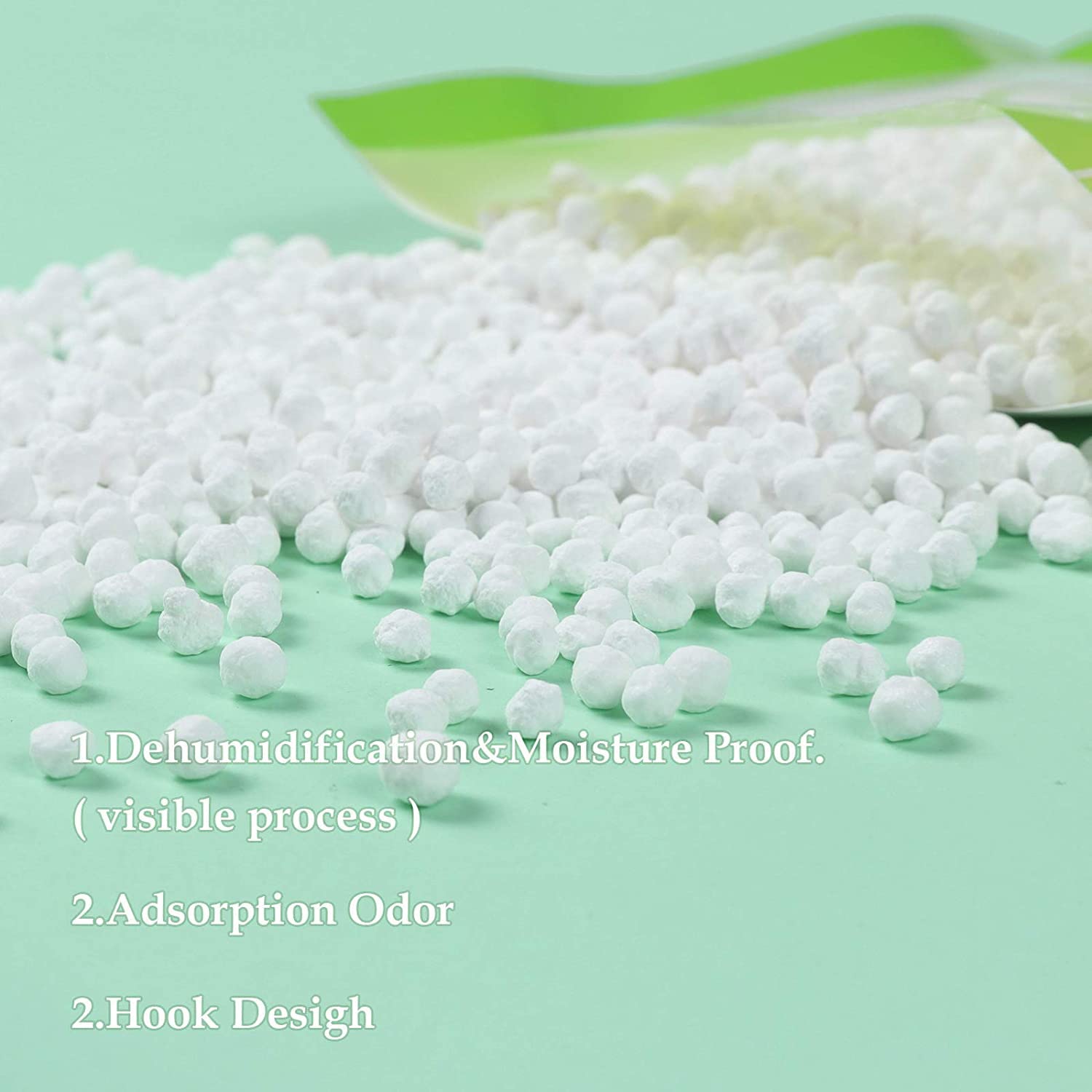 10 Pack Hanging Moisture Absorber Bags - 90g Each - Dehumidifier for Bathroom, Closet & Cabinet - Anti-Mold & Moisture Resistant - Ideal for Damp Spaces, Laundry Room, RV & Storage Areas