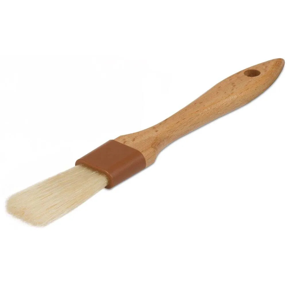 Premium Natural Boar Bristle Pastry Brush for Baking - Eco-Friendly Kitchen Tool for Glazing, Buttering & Oil Brushing on Breads, Cakes & Pastries