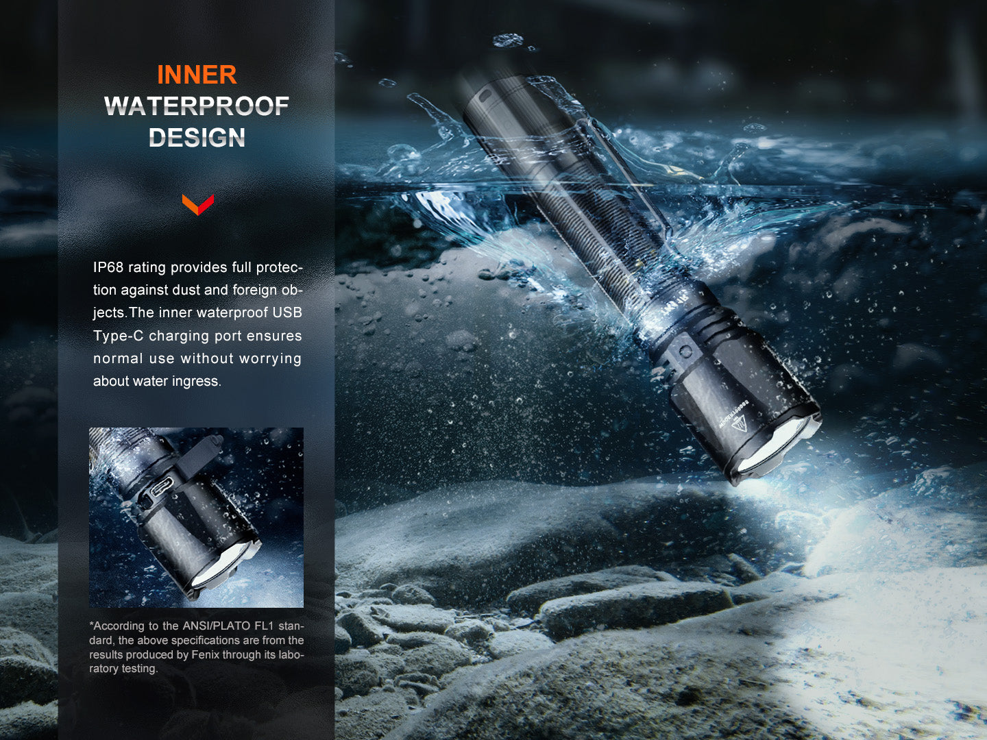 Fenix TK11R Compact Tactical Flashlight - 1000 Lumens LED Rechargeable Flashlight for Camping, Hiking & Emergency Use