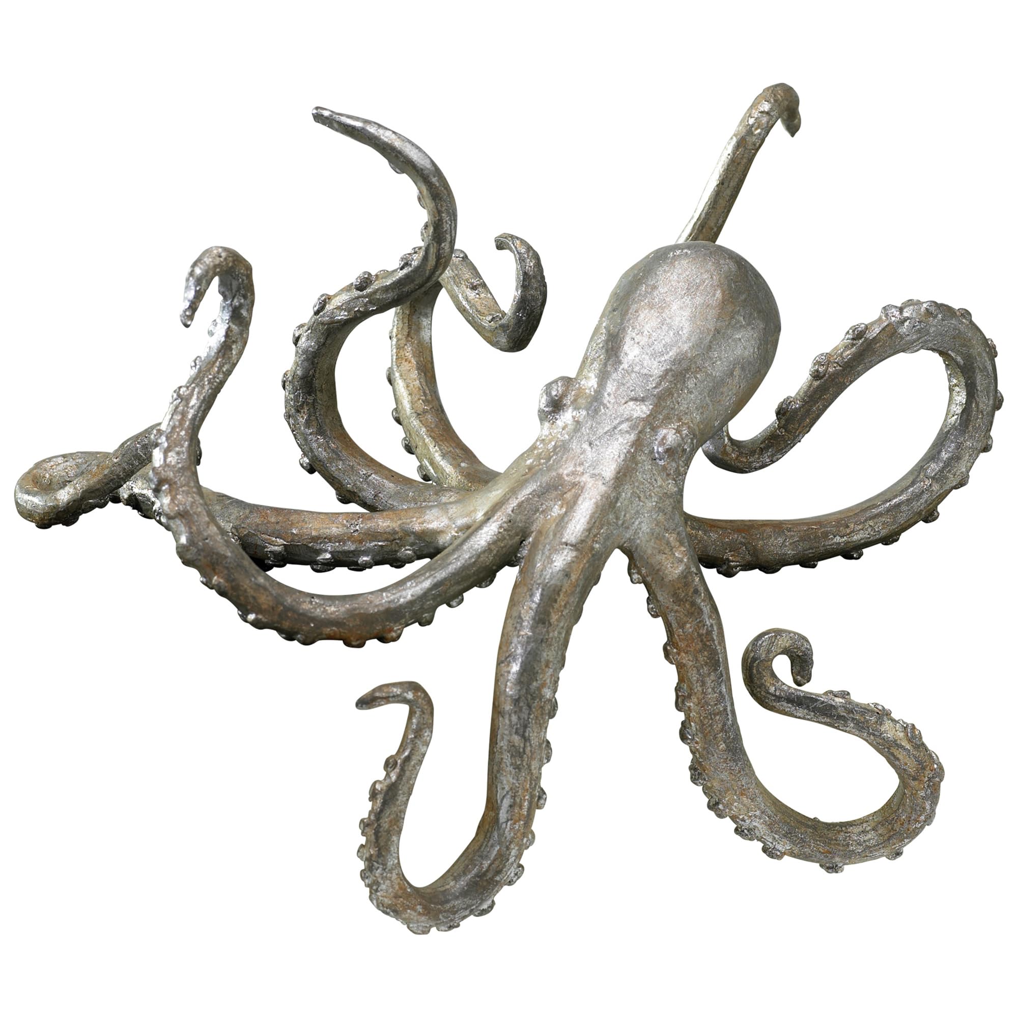 Cyan Design 02827 Octopus Shelf Decor - Handcrafted Coastal Wall Shelf for Bathroom, Beach House & Nautical Home Decor | Unique Octopus-Themed Storage Solution