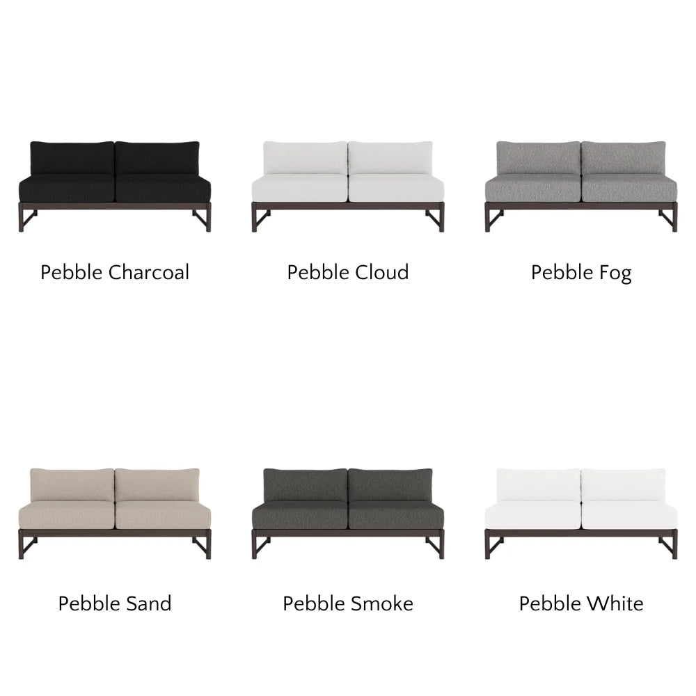 Breeze XL Outdoor 2-Seat Armless Sofa - Waterproof Patio Furniture for Garden, Poolside & Balcony Relaxation