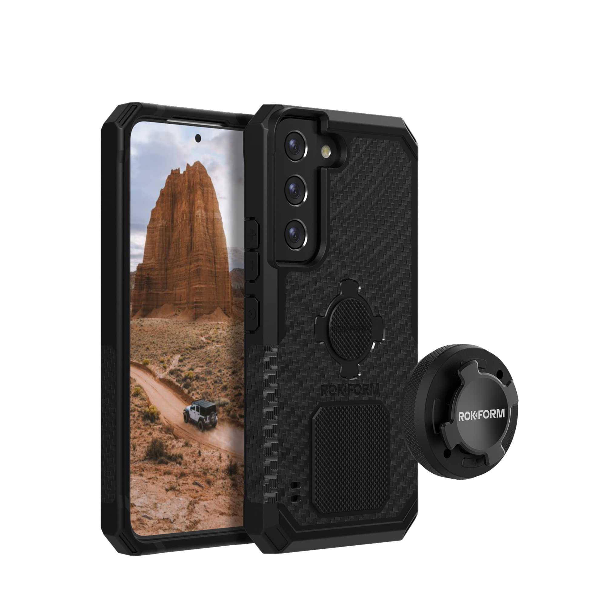 Rokform Galaxy S22 5G Rugged Case with Aluminum RokLock Phone Mount - Durable Protection for Outdoor Adventures and Active Lifestyles