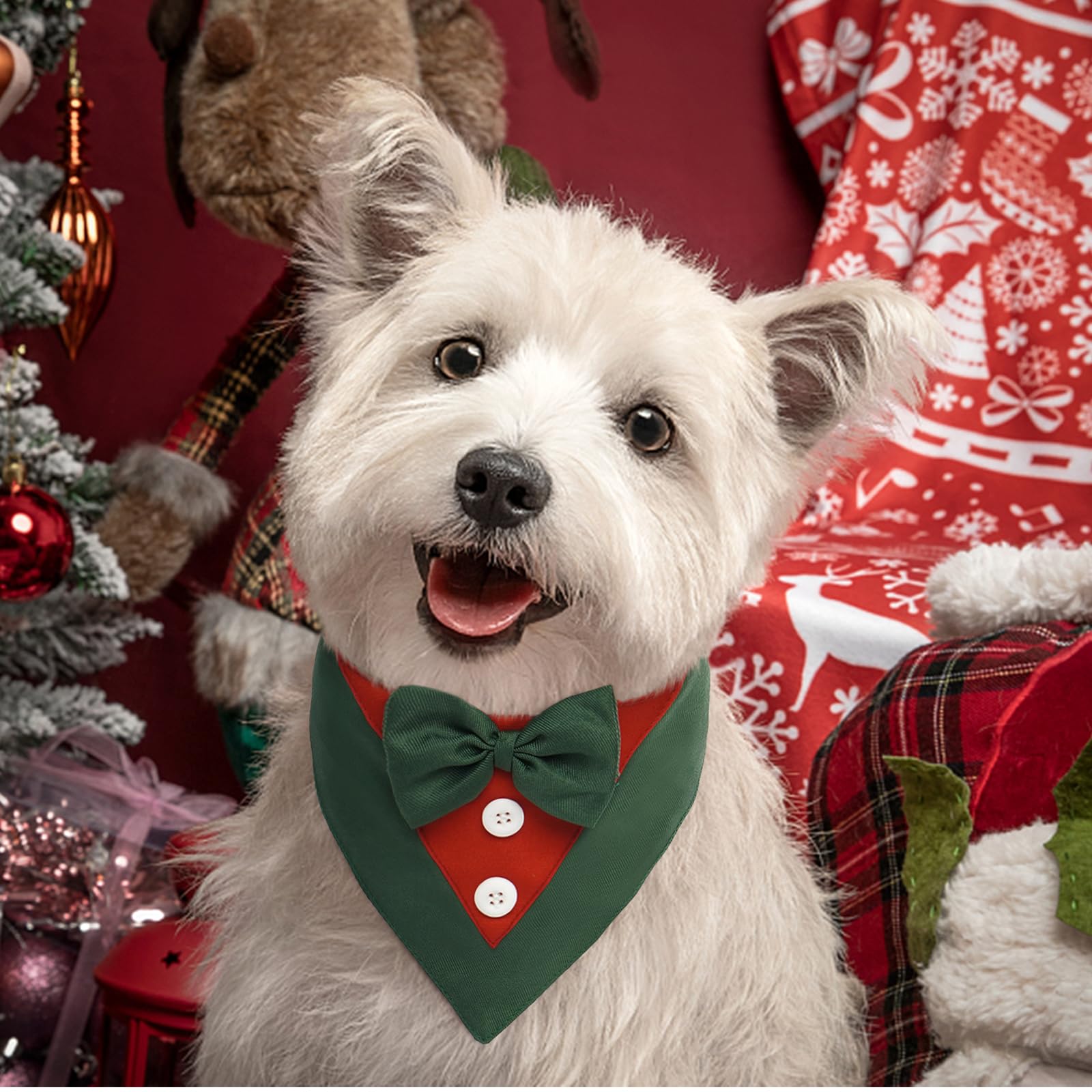 Premium Dog Tuxedo with Bow Tie - Adjustable Formal Pet Wedding Attire for Small Medium & Large Dogs | Perfect for Weddings, Birthday Parties, Valentine's Day & Christmas Costumes | Durable & Stylish Pet Party Outfit