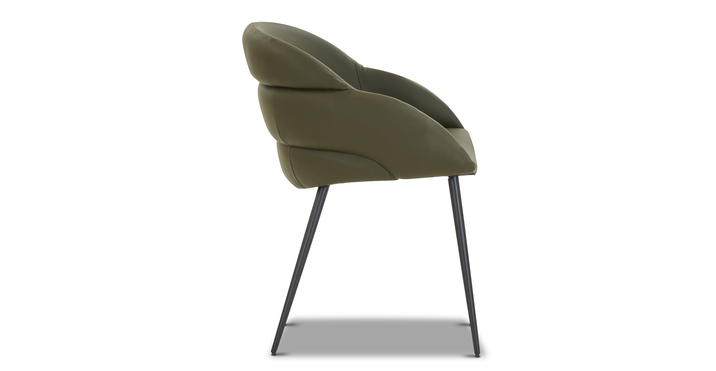 Como Dining Chair - Modern Wooden Dining Chairs Set of 2, Mid-Century Style Kitchen Chairs with Upholstered Seat - Perfect for Dining Room, Kitchen, Breakfast Nook & Home Office