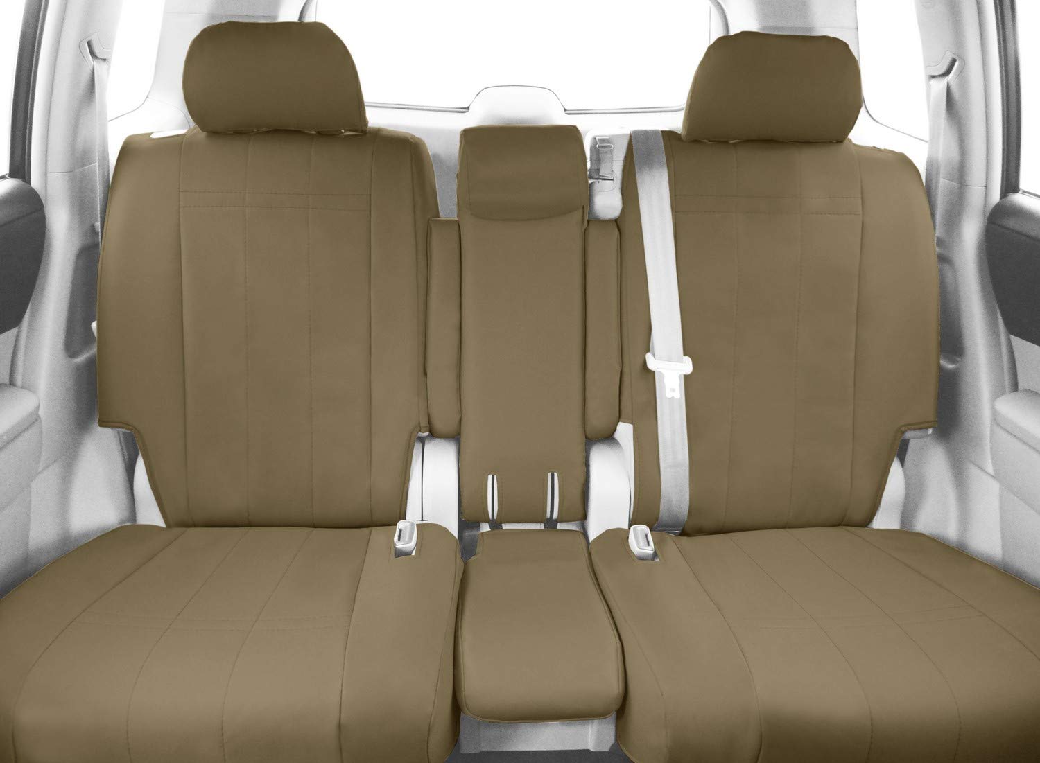 2009-2011 Nissan Murano Cordura Seat Covers - 40/60 Split Bench Rear Seats in Beige | Durable & Custom Fit for Car Interior Protection | Perfect for Road Trips, Pets & Family Use