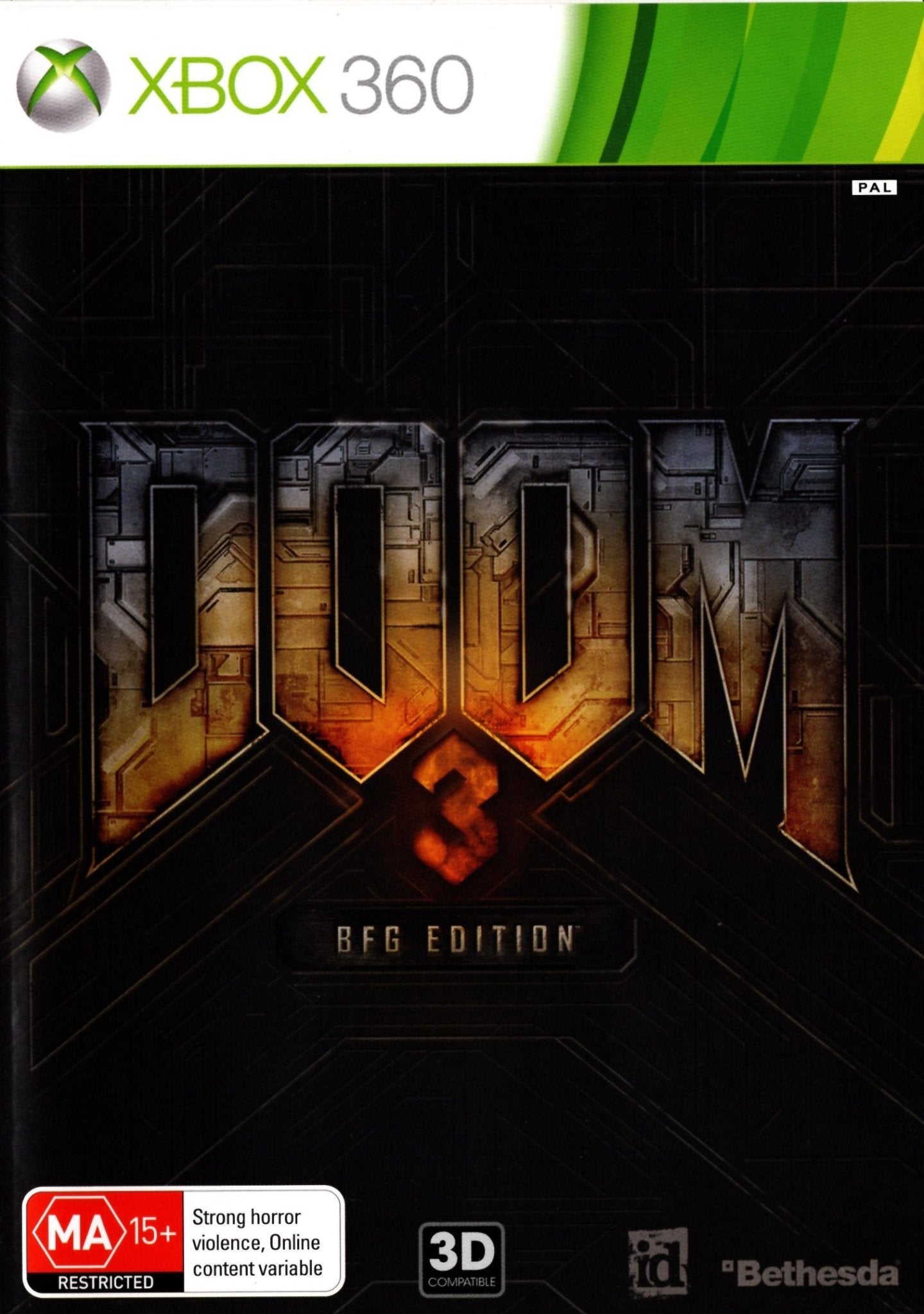 Doom 3: BFG Edition - Xbox 360 Game (PAL) | Horror FPS Action Adventure for Thrilling Gameplay at Home