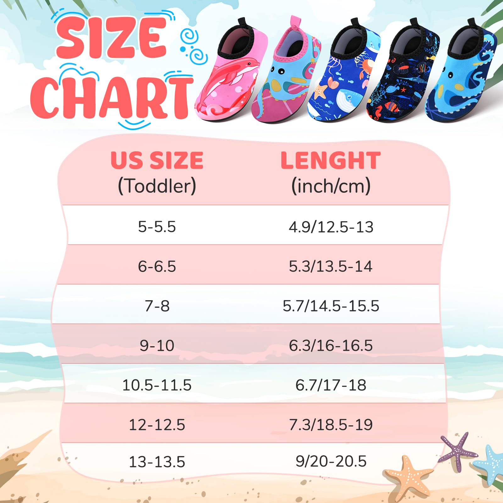 **Non-Slip Quick-Dry Kids Swim Water Shoes for Boys & Girls – Barefoot Aqua Socks for Beach, Pool & Outdoor Sports | Toddler Water Shoes for Swimming, Surfing & Water Play**