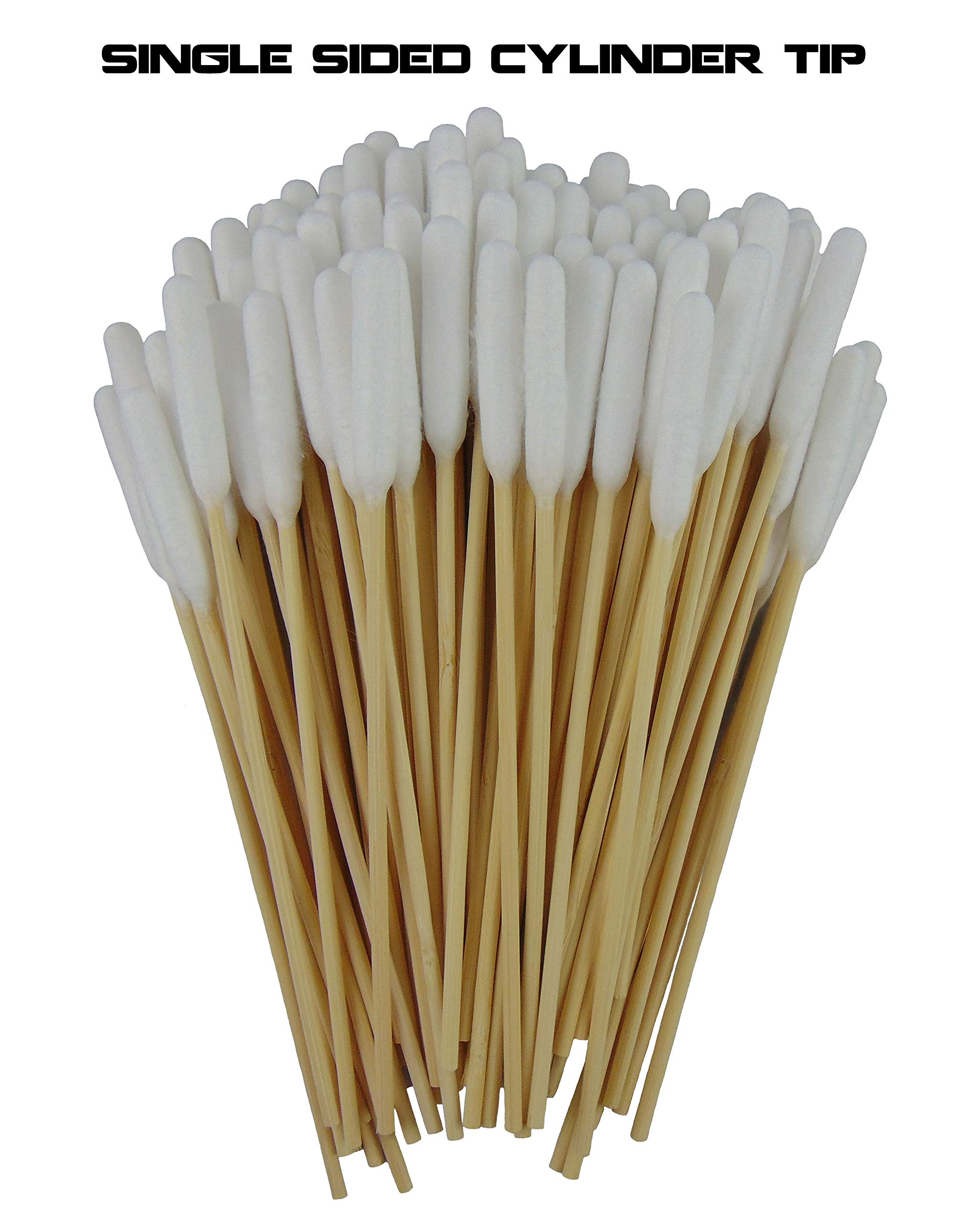 100-Pack Type-III 6-Inch Double-Sided Gun Cleaning Cotton Swabs - Perfect for Firearm Maintenance, Gun Bore Cleaning & Tactical Equipment Care