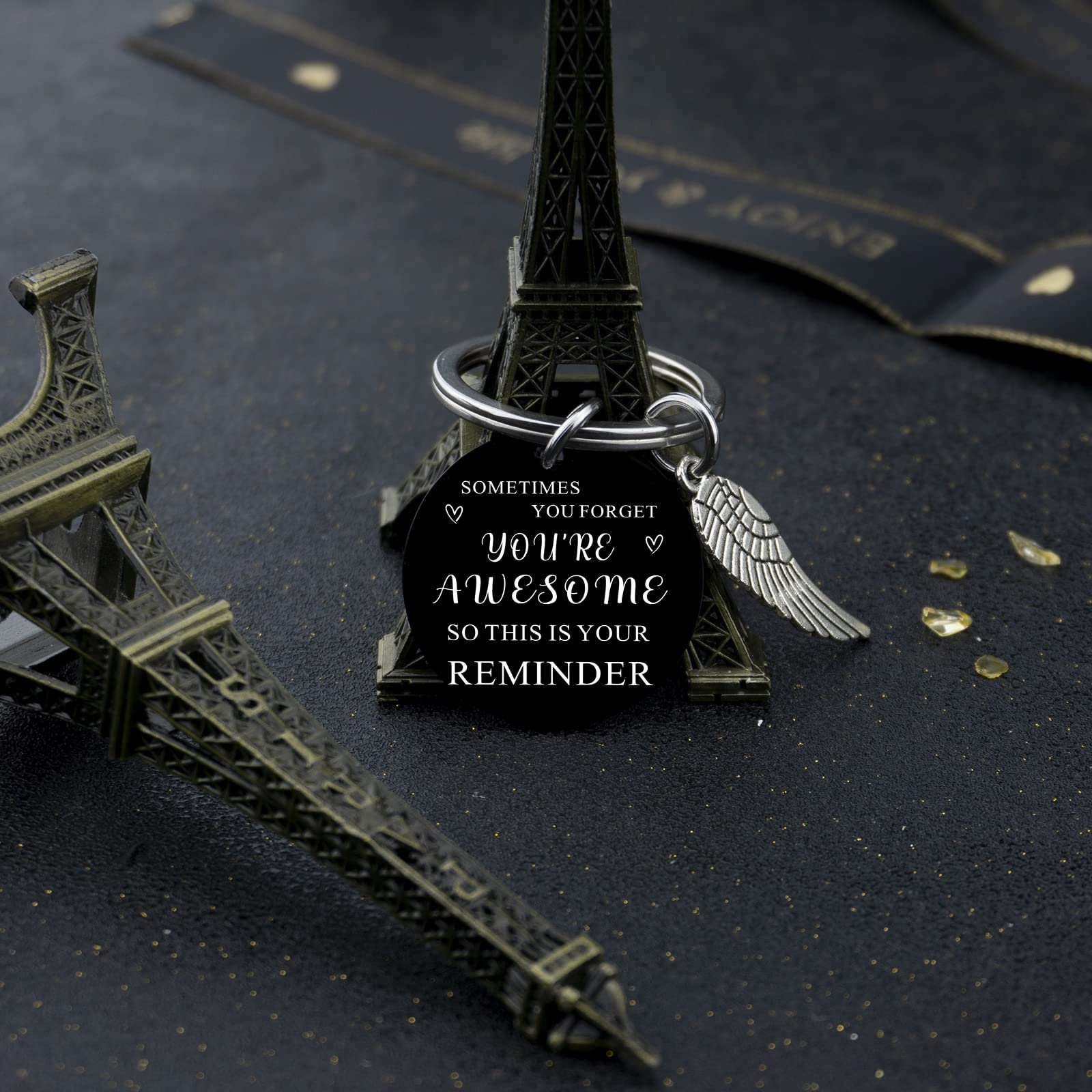 Inspirational Keychain Gifts for Kids, Teens, Men & Women - Perfect Stocking Stuffer for Christmas, Birthday, Friendship Day - Motivational Gift for BFF, Him, Her, Friends & Family - Ideal for Everyday Carry, Backpack Decor & Special Occasions