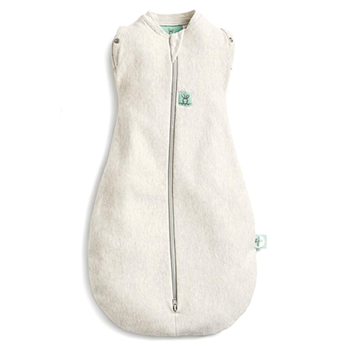 ergoPouch Ergococoon 0.2 Tog Grey Marle Swaddle Sack - Soft Cotton Baby Sleep Sack for Newborns 0-3 Months - Perfect for Nursery, Naptime & Baby Shower Gifts