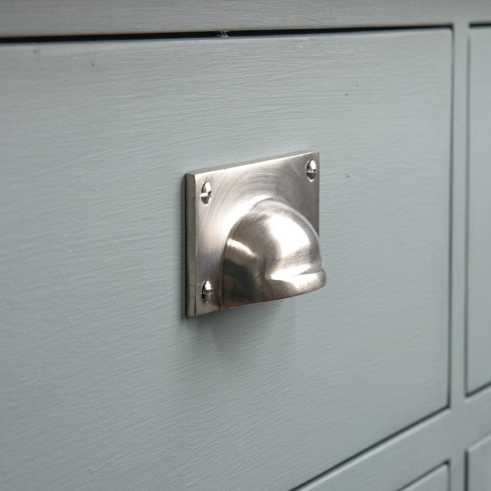 Satin Nickel Cabinet Drawer Pull Handle - Modern Kitchen & Bathroom Hardware for Cabinets, Dressers & Furniture - Perfect for Home Renovation & DIY Projects