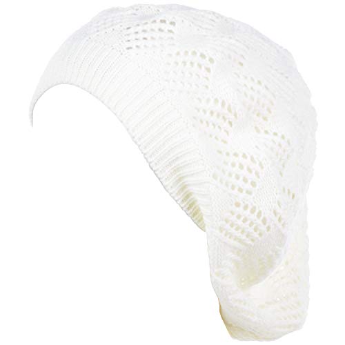 Mesh Diamond Knit-white