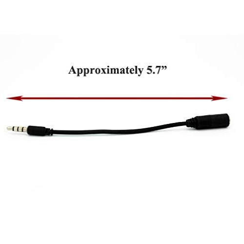 2.5mm to 3.5mm Headphone Adapter for Moto G Stylus 5G - Audio Jack Converter with Mic Support | Compatible with Motorola Phones | Perfect for Gaming, Music & Hands-Free Calls