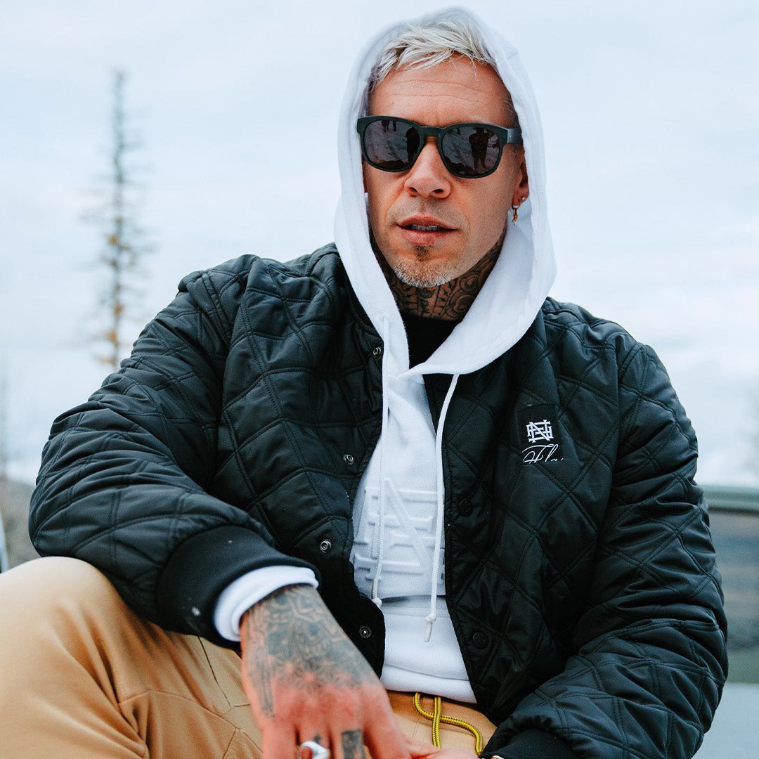 Men's Black Bomber Jacket - Stylish & Comfortable Outerwear for Casual Wear, Travel & Outdoor Activities