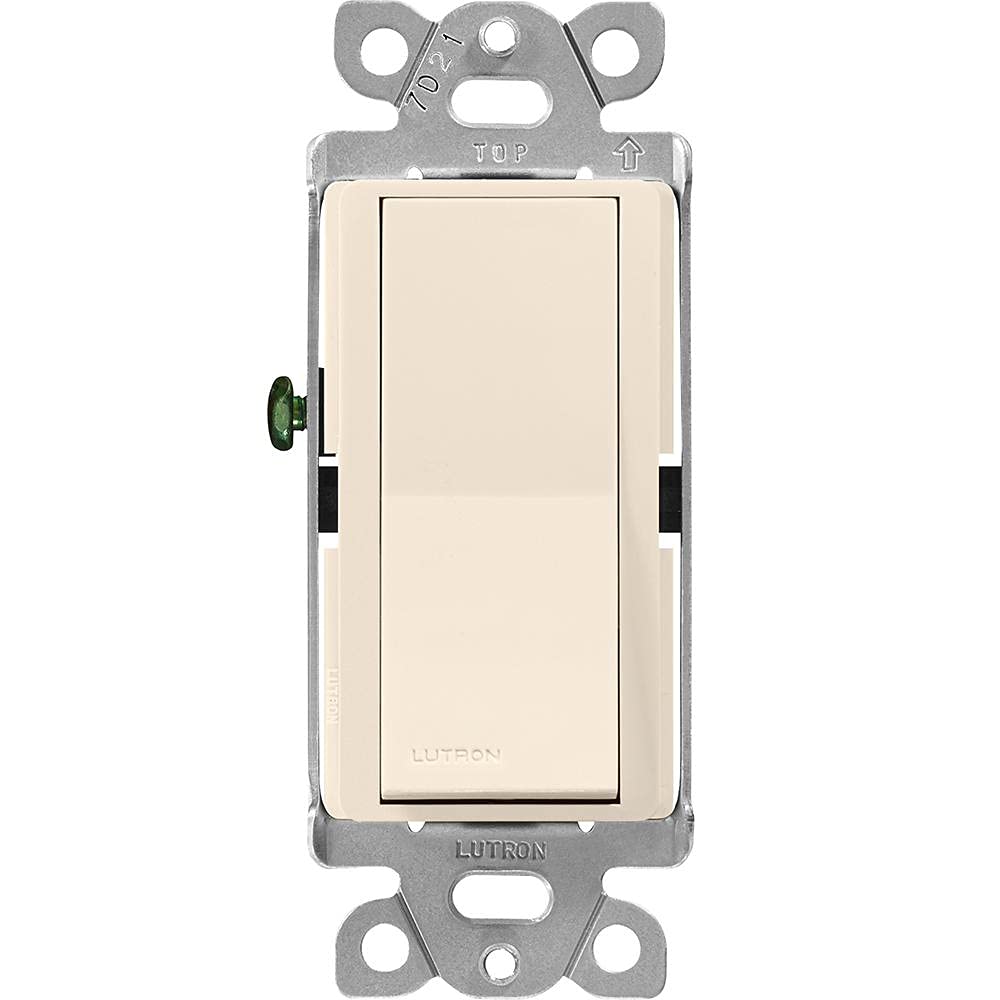Lutron Claro 15-Amp 3-Way On/Off Light Switch - CA-3PS-LA in Light Almond - Perfect for Home, Office & Commercial Lighting Control