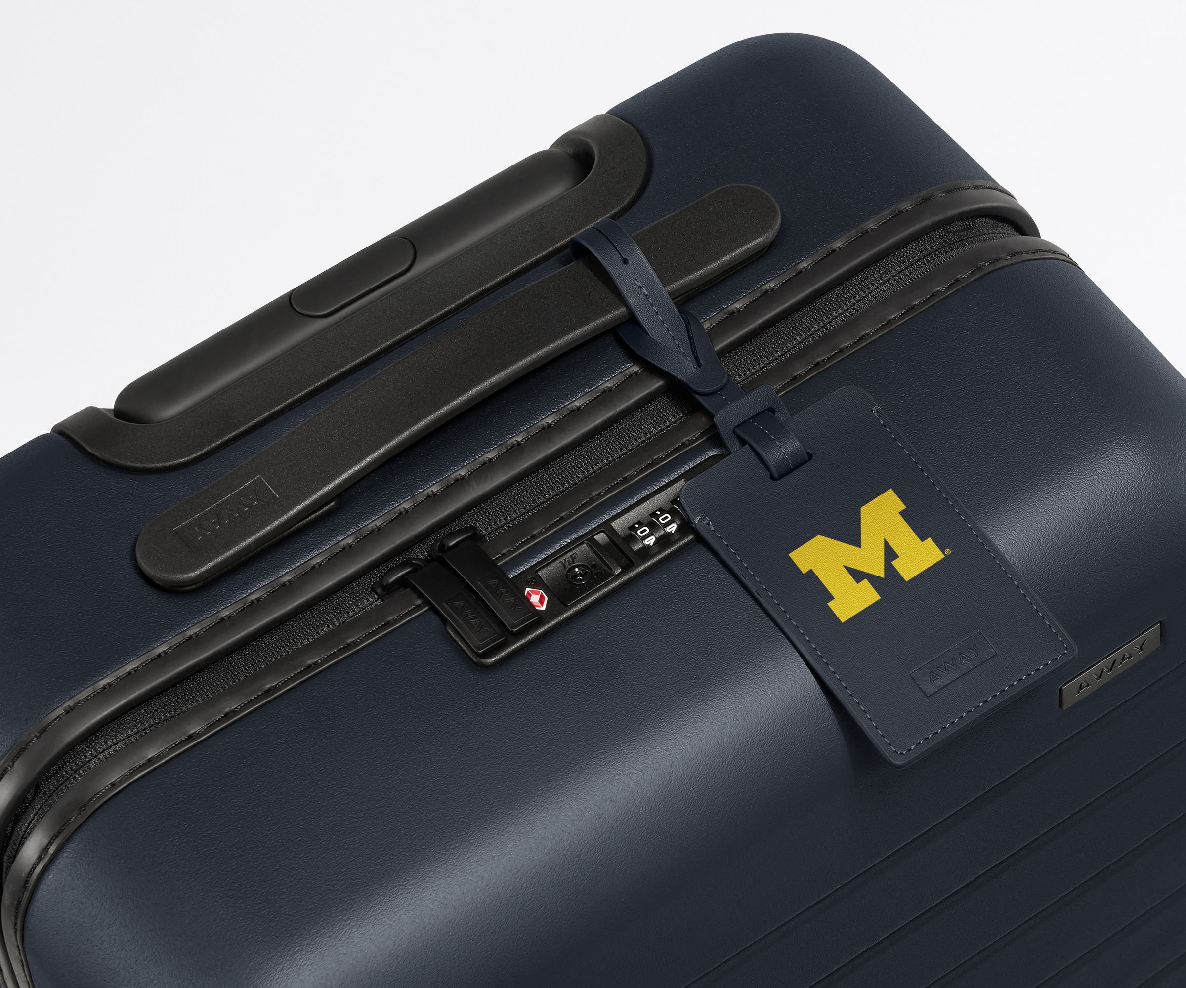 University of Michigan™ Official Collegiate Luggage Tag - Durable Travel ID Tag for Backpacks & Suitcases - Perfect for Alumni, Students & Fans Traveling to Campus