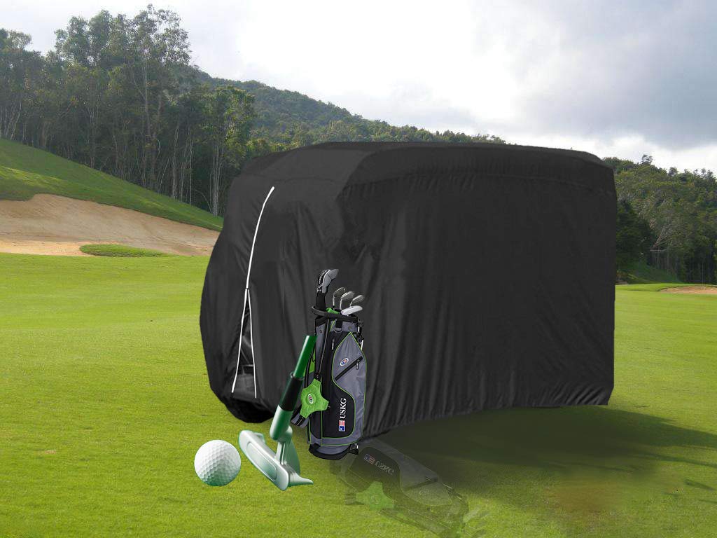Waterproof Golf Cart Cover for EZ GO, Club Car & Yamaha - 111x63x66 Inches All-Weather Protection, Dust Proof, UV Resistant - Perfect for Outdoor Storage, Winter Protection & Golf Course Use