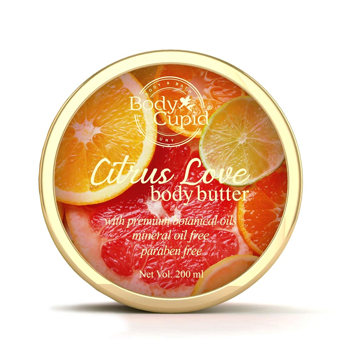 Citrus Love Body Butter with Pure Orange Essential Oil, Cocoa & Shea Butter - 200ml | Ultra Moisturizing & Nourishing | Perfect for Dry Skin Care & Aromatherapy Relaxation