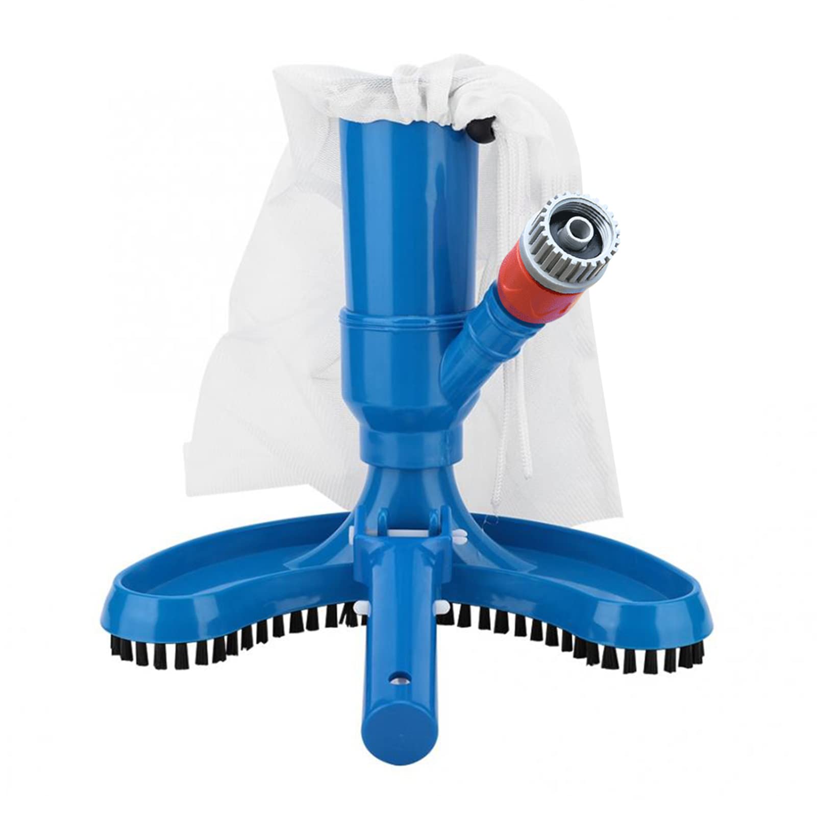 Tickas Jet Vacuum Brush Pool Cleaner Head Set with Brush Bag & Hose Adapter - Powerful Swimming Pool, Spa, Pond, Hot Tub Cleaning Tool | Ideal for In-Ground & Above Ground Pools, Water Maintenance