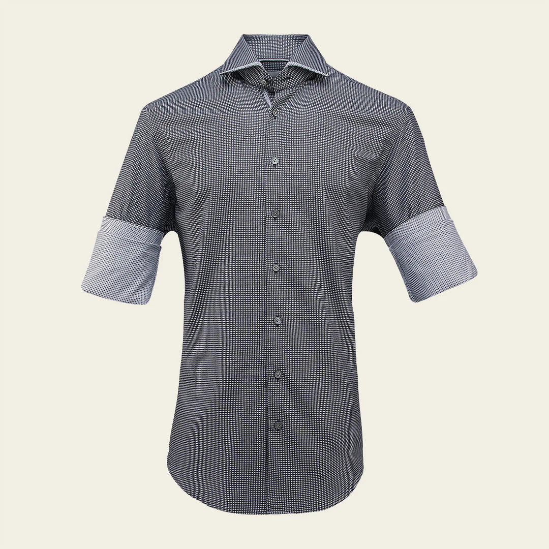 Cuadra Black Casual Fashion Cotton Shirt for Men - Breathable & Stylish Men's Button-Down Shirt for Office, Travel & Everyday Wear | CMS0103
