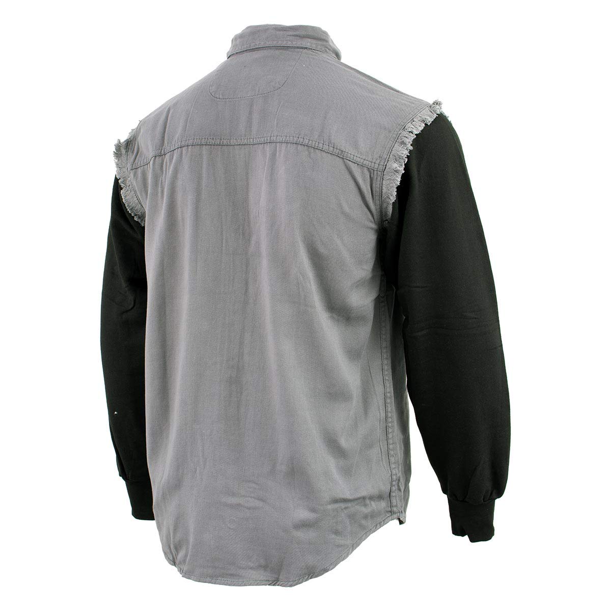 NexGen DM4444 Men's Slim Fit Long Sleeve Button Down Dress Shirt - Grey with Black Plaid - Business Casual & Office Wear