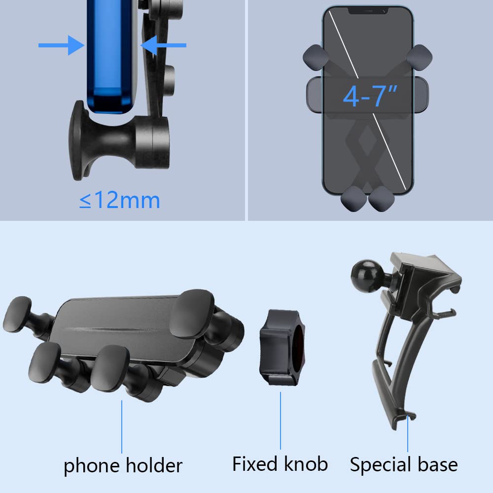 Universal Car Phone Holder Mount for Honda Accord 2018-2022 (10th Gen) - Compatible with LX/Sport/SE/EX-L/Touring Trims - Dashboard & Air Vent Smartphone Bracket - Perfect for GPS Navigation & Hands-Free Driving