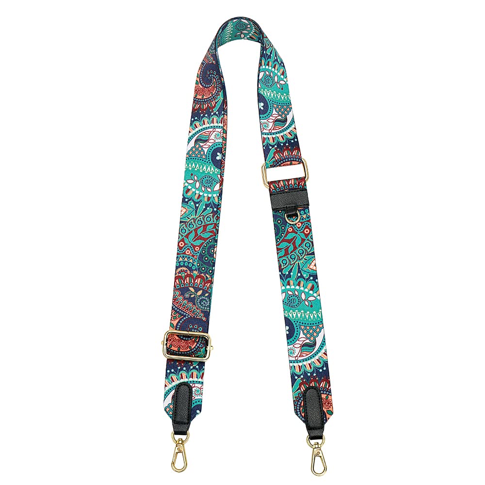 Nuoku Replacement Crossbody Purse Straps - Adjustable Handbag & Luggage Shoulder Strap in Retro Green | Perfect for Travel, Shopping & Everyday Use