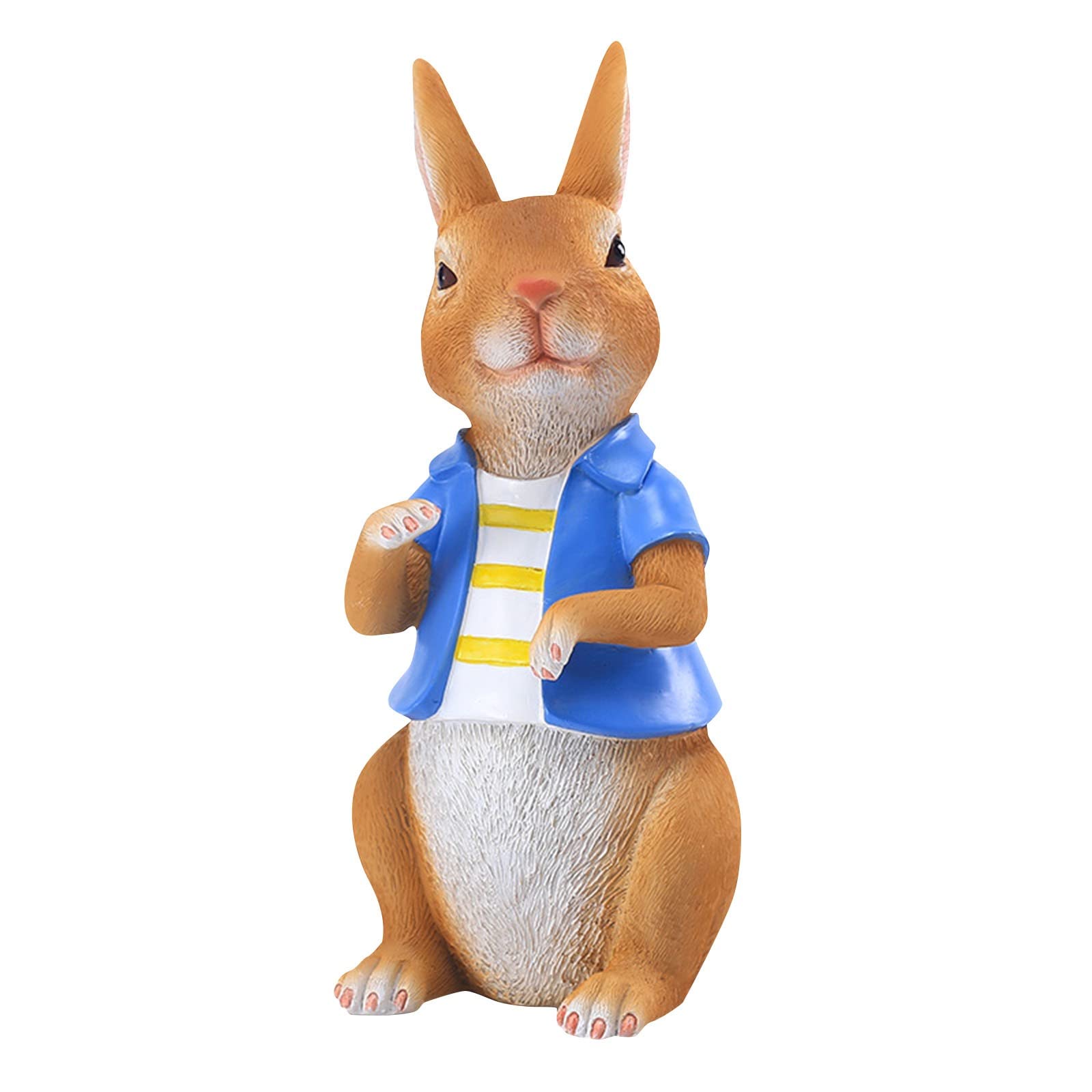 Cute Polyresin Bunny with Egg Decorations - Spring Easter Tabletop Decor, Rabbit Figurines for Indoor Outdoor Home Holiday Party Garden Decor | Perfect for Easter Celebrations, Spring Centerpieces & Seasonal Home Styling