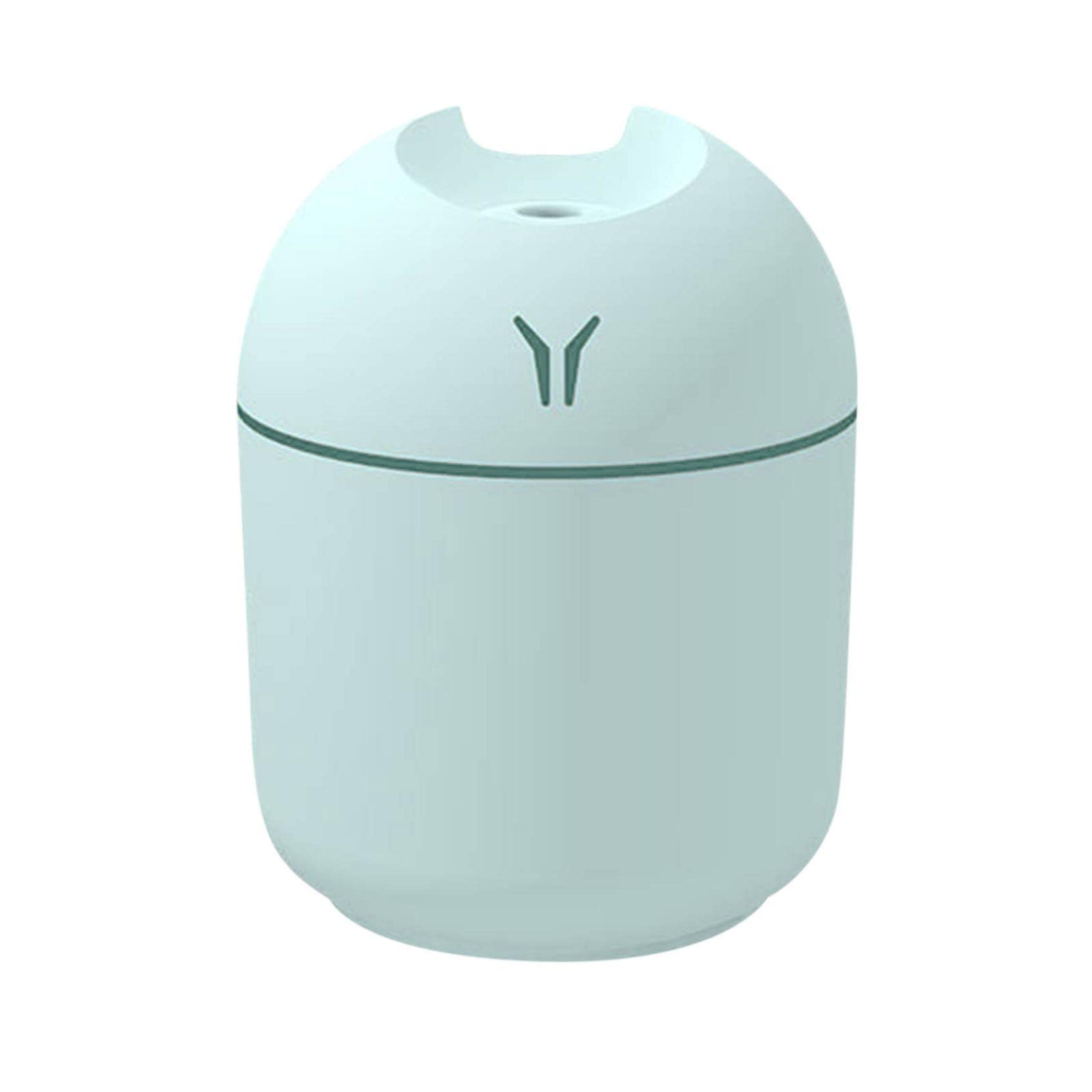Mini Humidifier 250ml - Small Cool Mist Humidifier for Plants, Bedroom, Office & Car with 7-Color LED Night Light | Ultra Quiet Personal Air Humidifier for Home, Desk & Travel | Perfect for Dry Skin, Allergies & Better Sleep (Blue)
